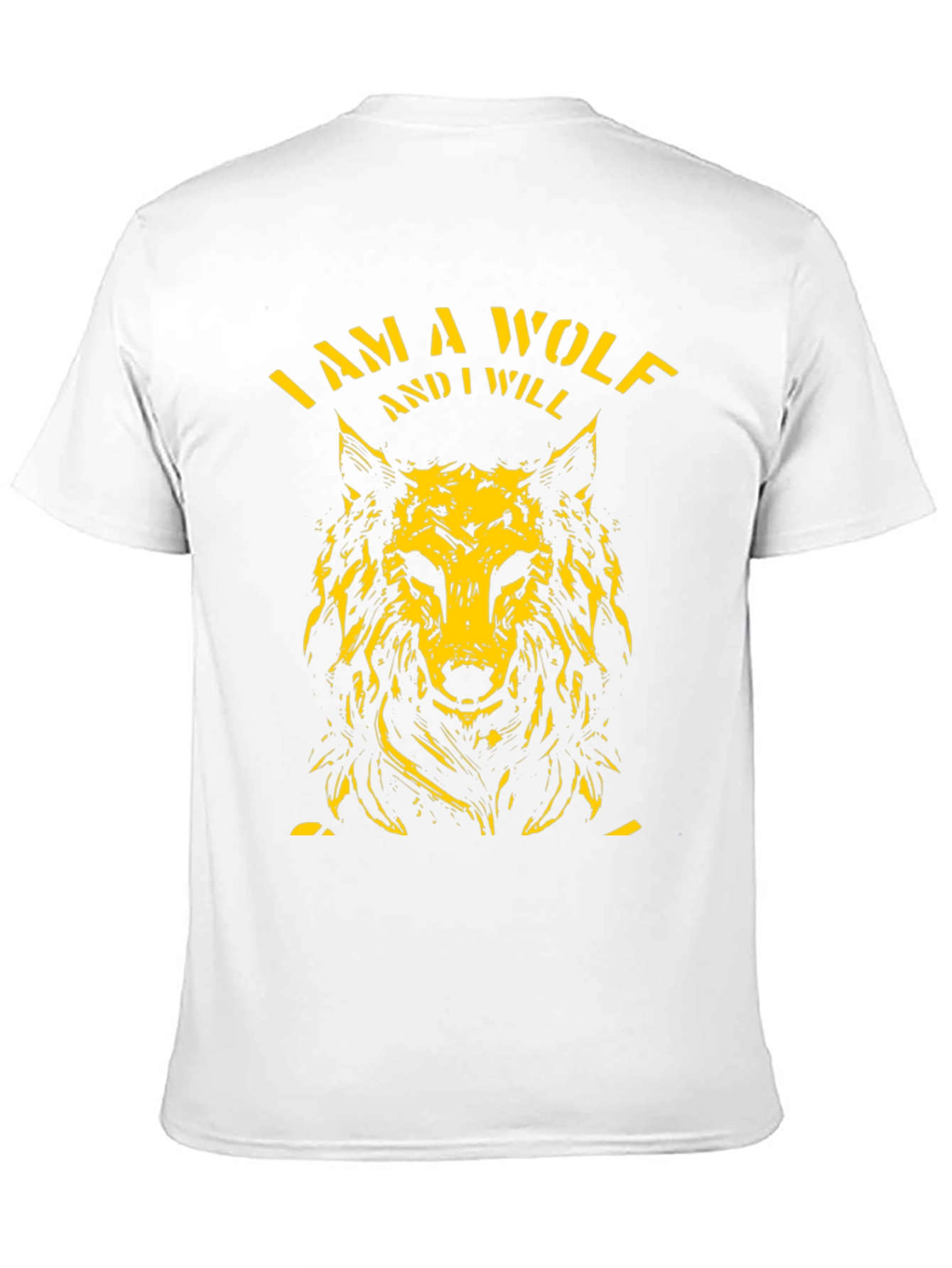 I Am A Wolf Graphic Tee - Black