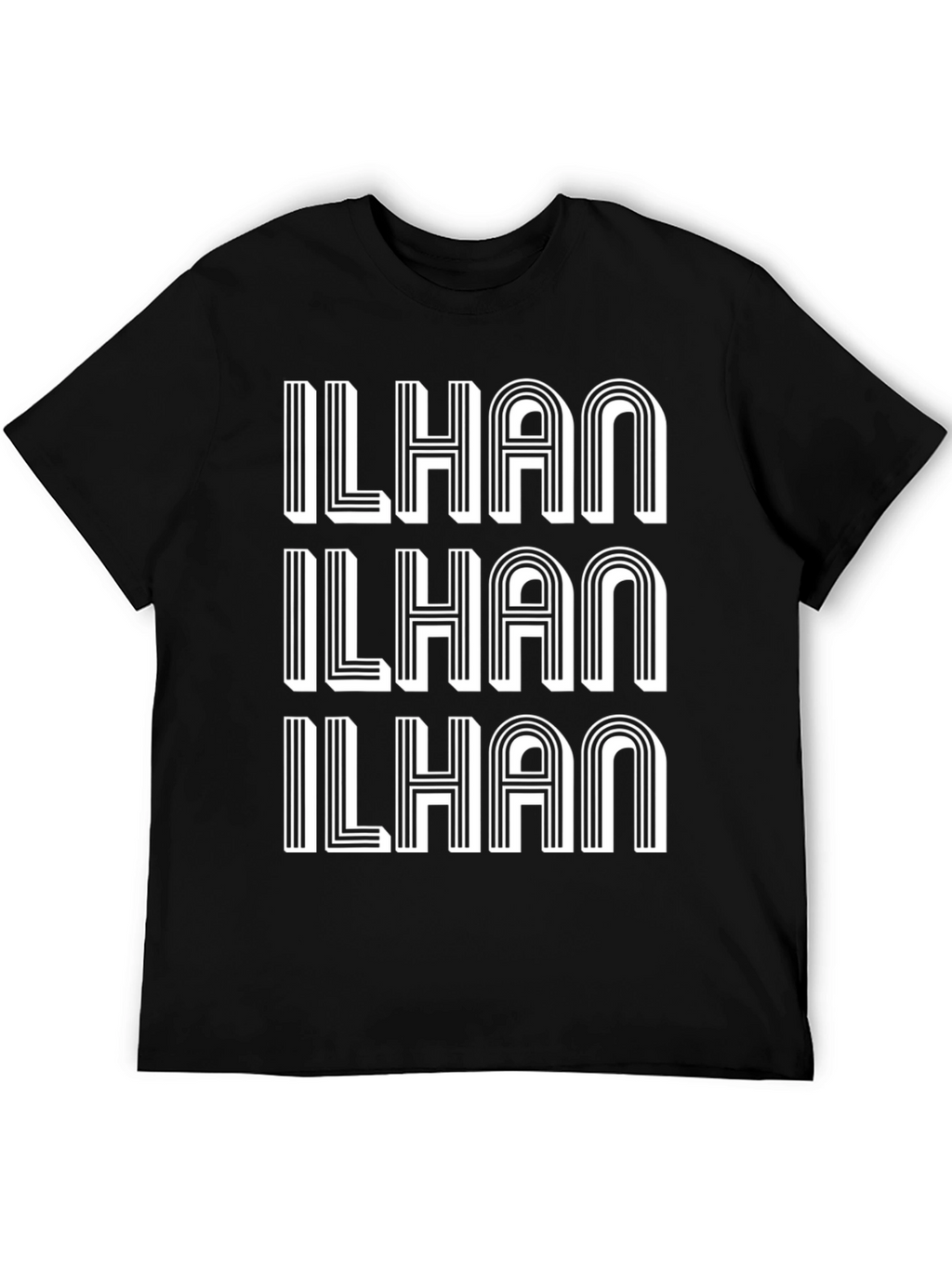 ILHAN Bold Graphic Print T-Shirt