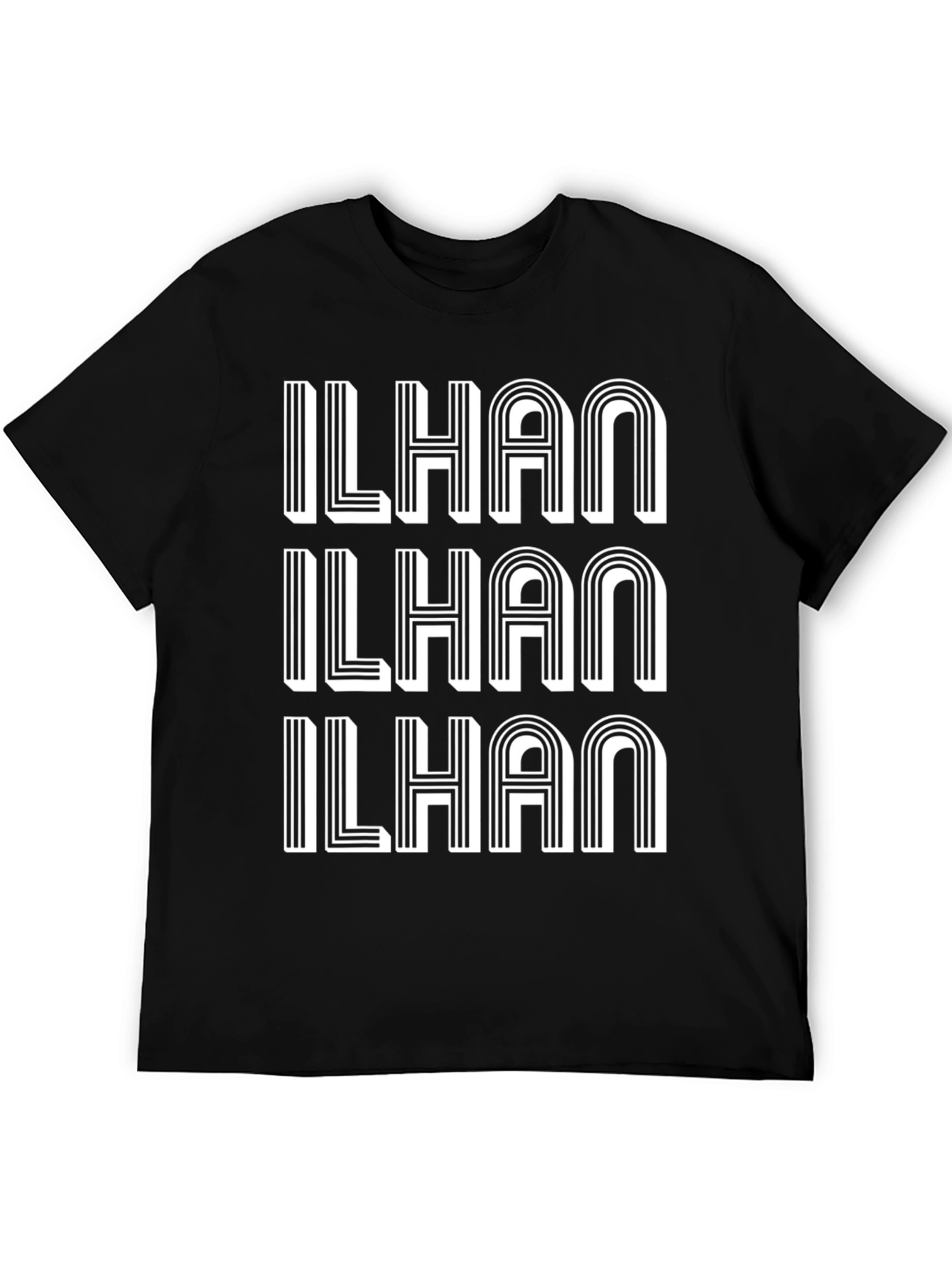 ILHAN Bold Graphic Print T-Shirt