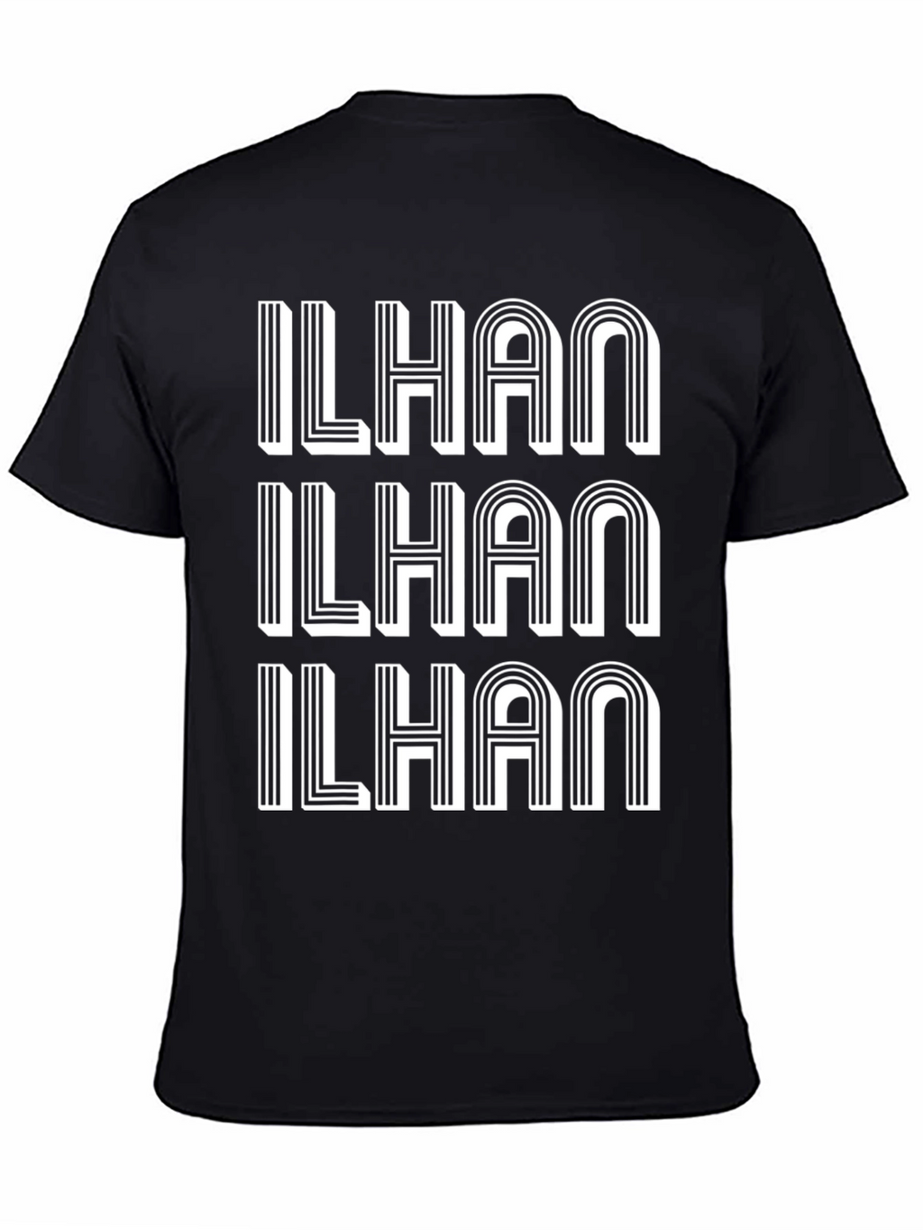 ILHAN Bold Graphic Print T-Shirt