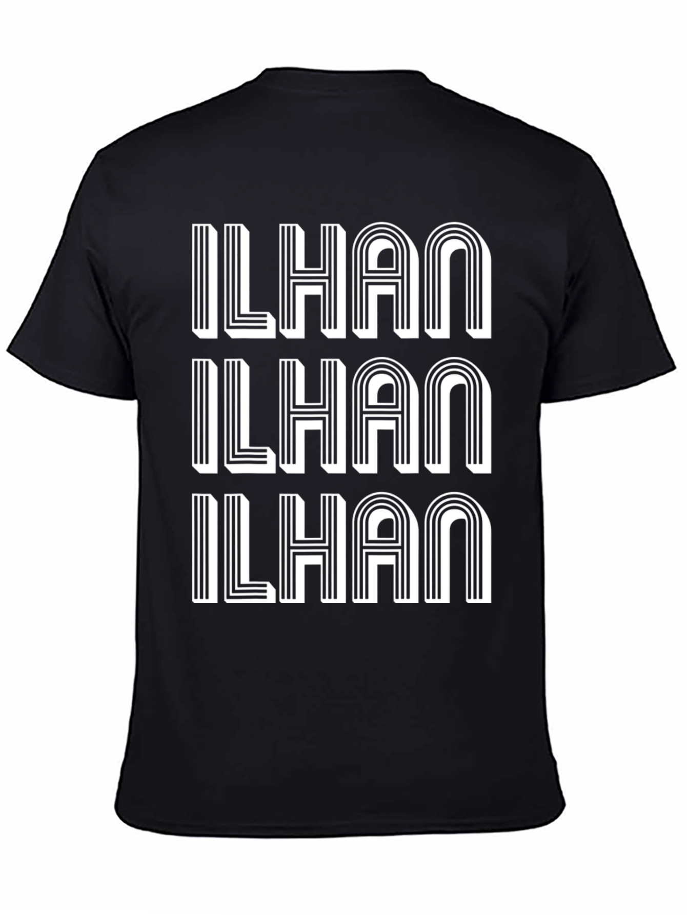 ILHAN Bold Graphic Print T-Shirt