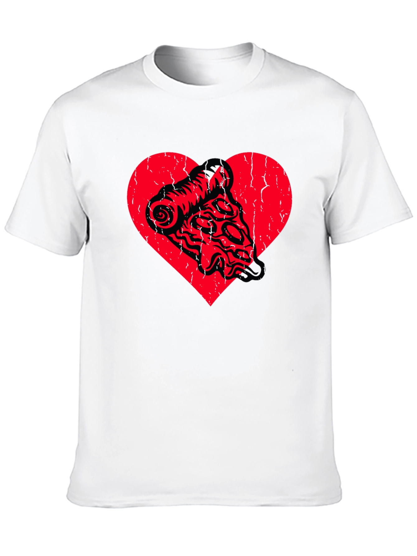 Pizza Heart Graphic Tee - Food Lover Shirt