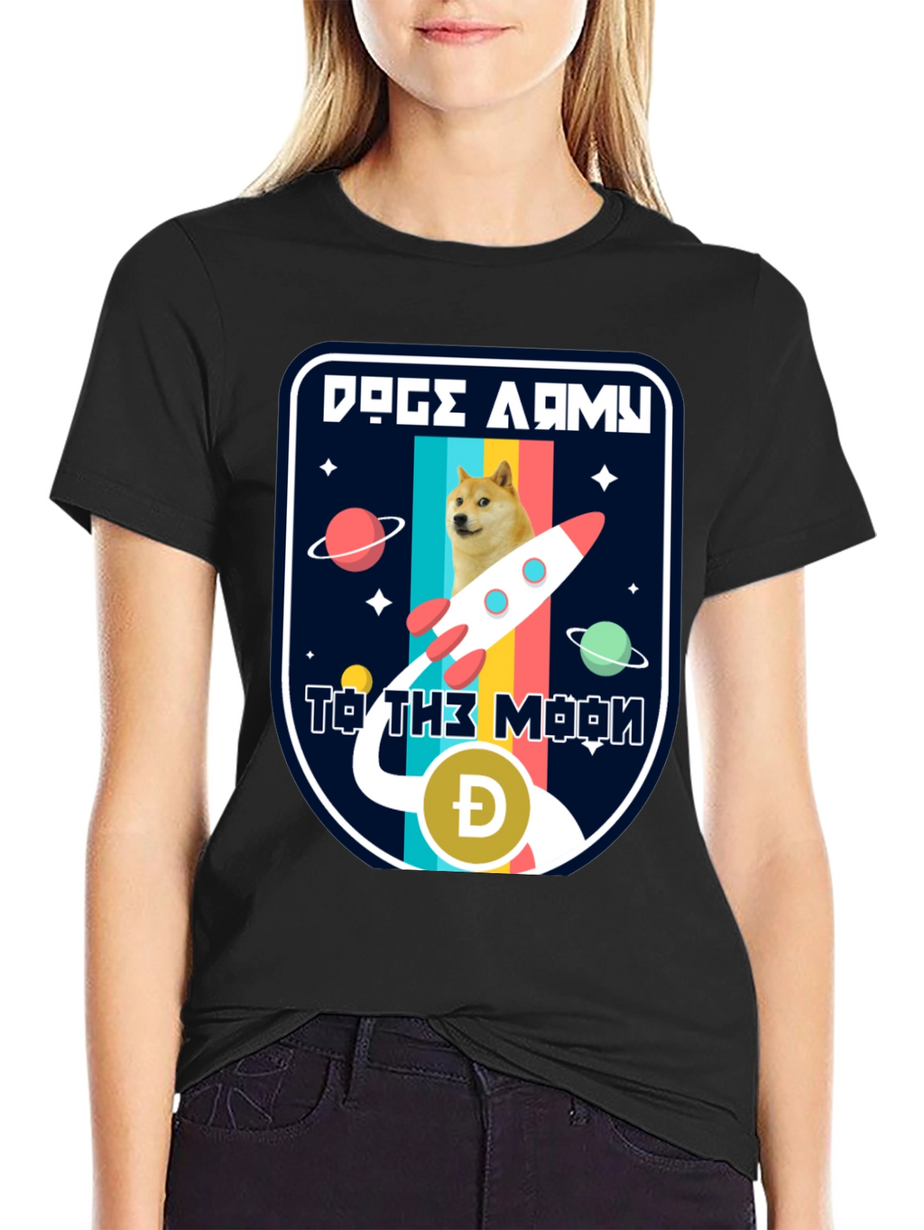 Doge Army To The Moon T-Shirt