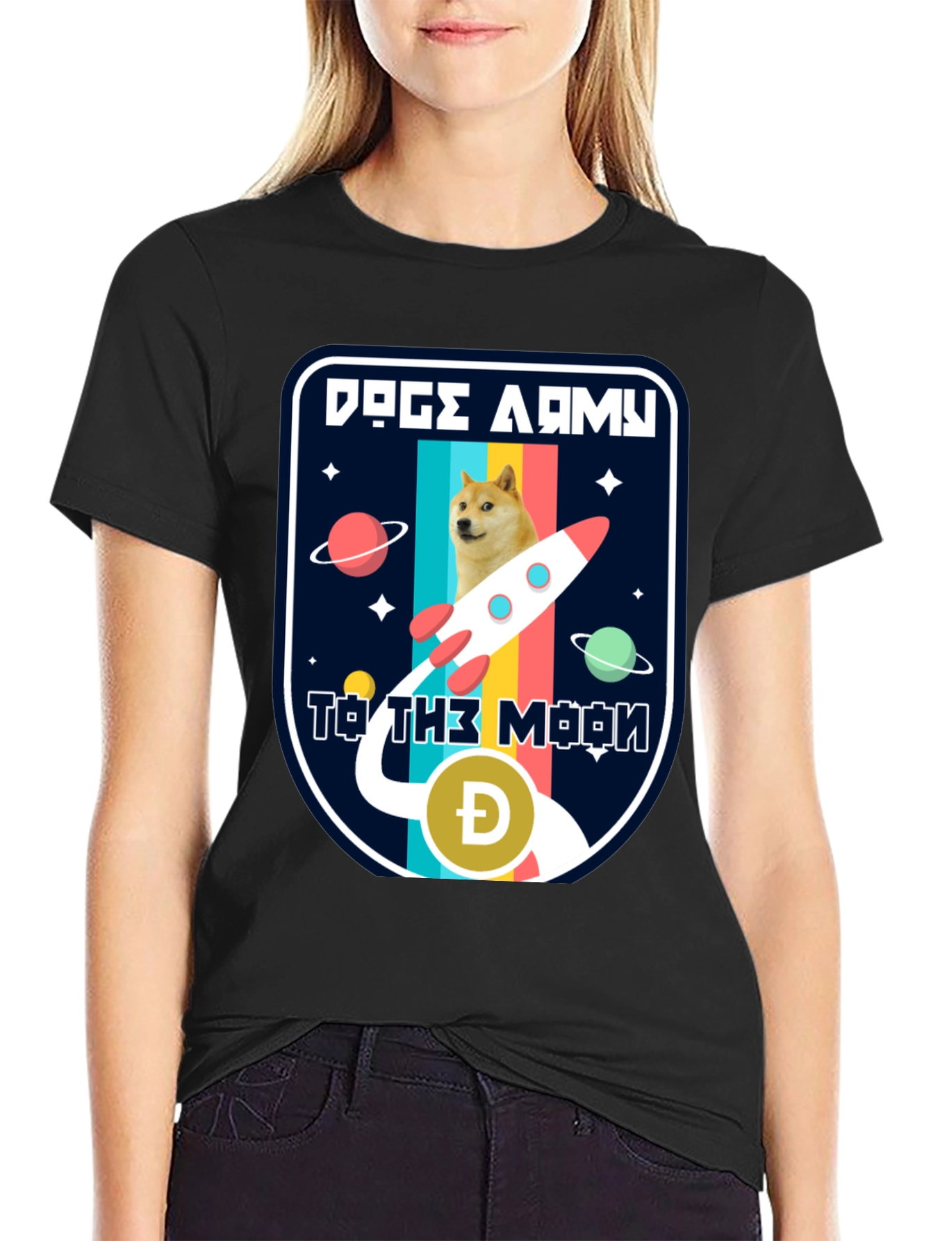 Doge Army To The Moon T-Shirt