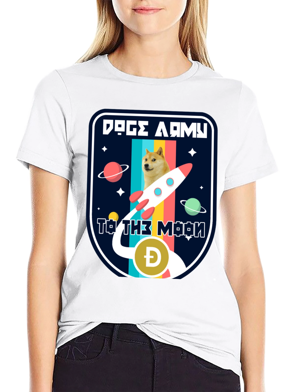 Doge Army To The Moon T-Shirt