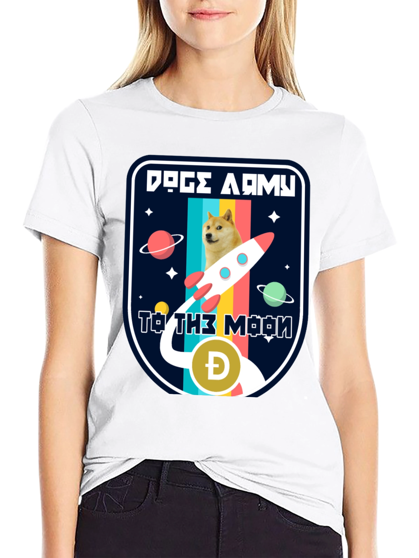 Doge Army To The Moon T-Shirt
