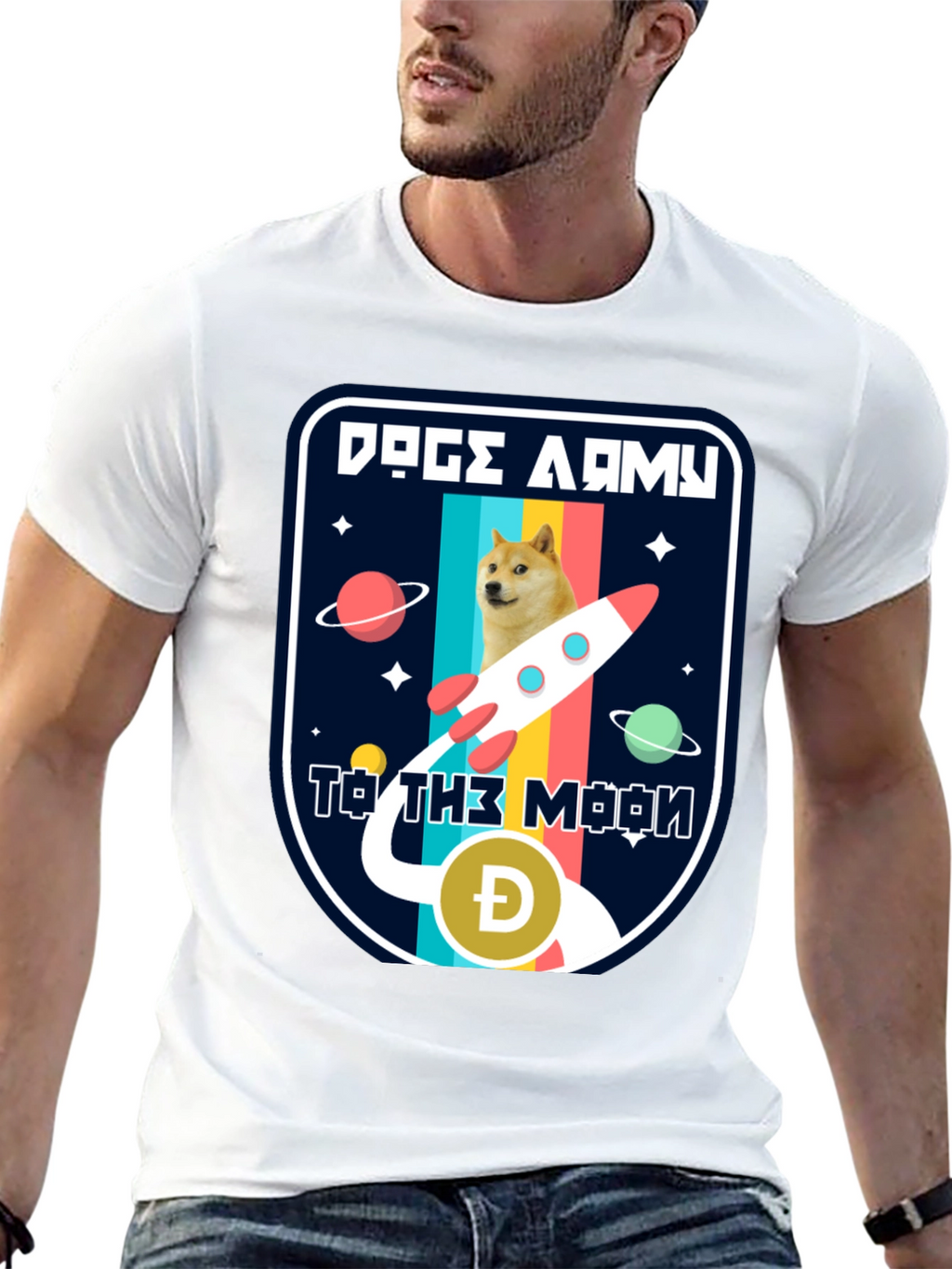 Doge Army To The Moon T-Shirt