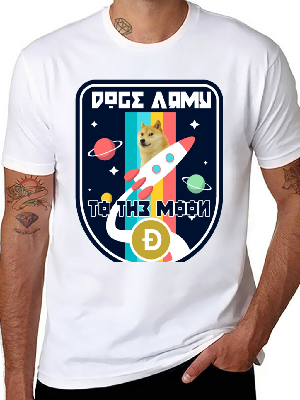 Doge Army To The Moon T-Shirt