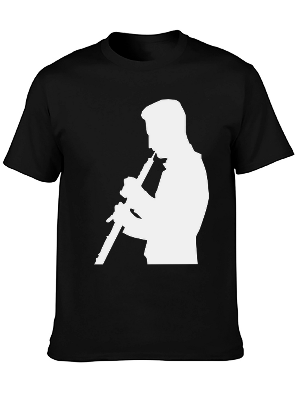 Musician Silhouette Graphic Tee - Black