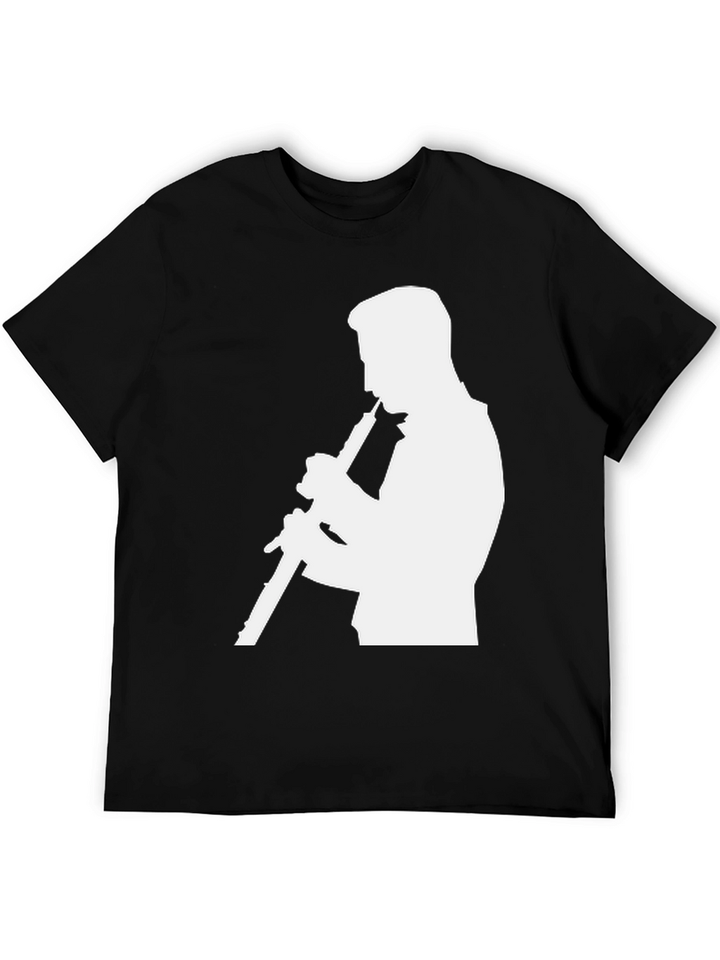 Musician Silhouette Graphic Tee - Black