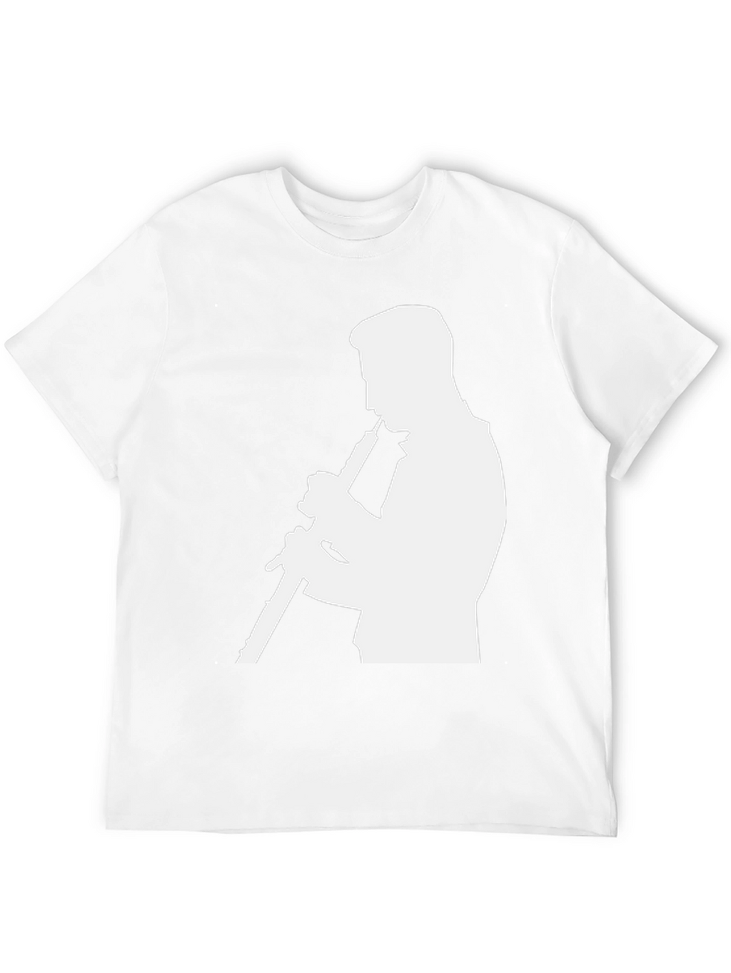 Musician Silhouette Graphic Tee - Black