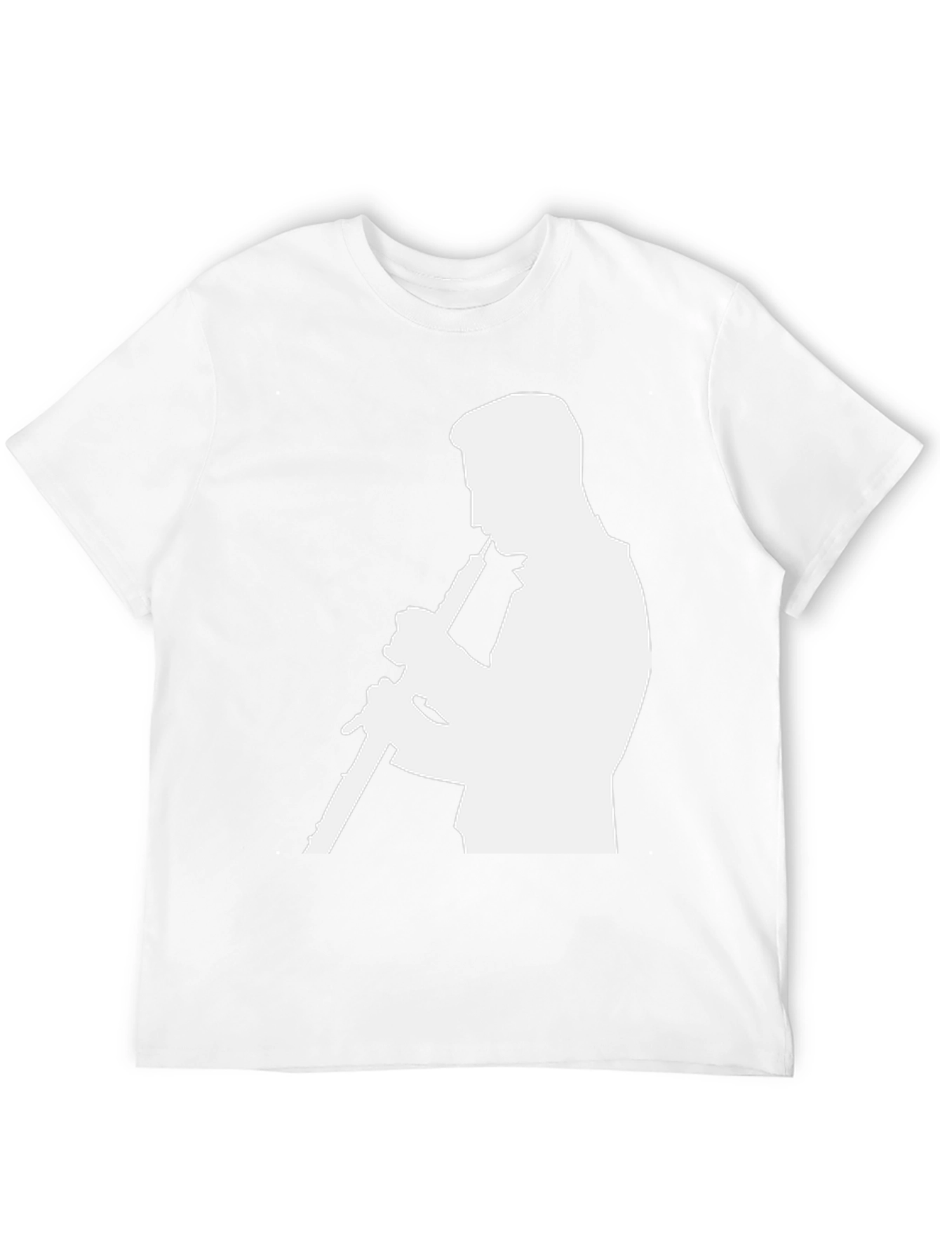 Musician Silhouette Graphic Tee - Black