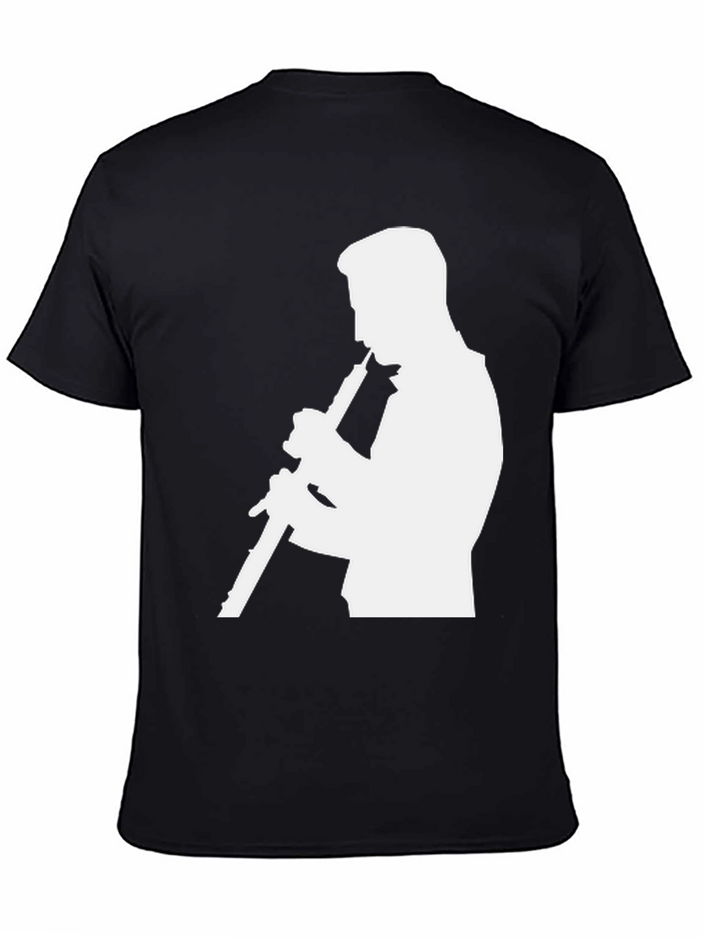 Musician Silhouette Graphic Tee - Black