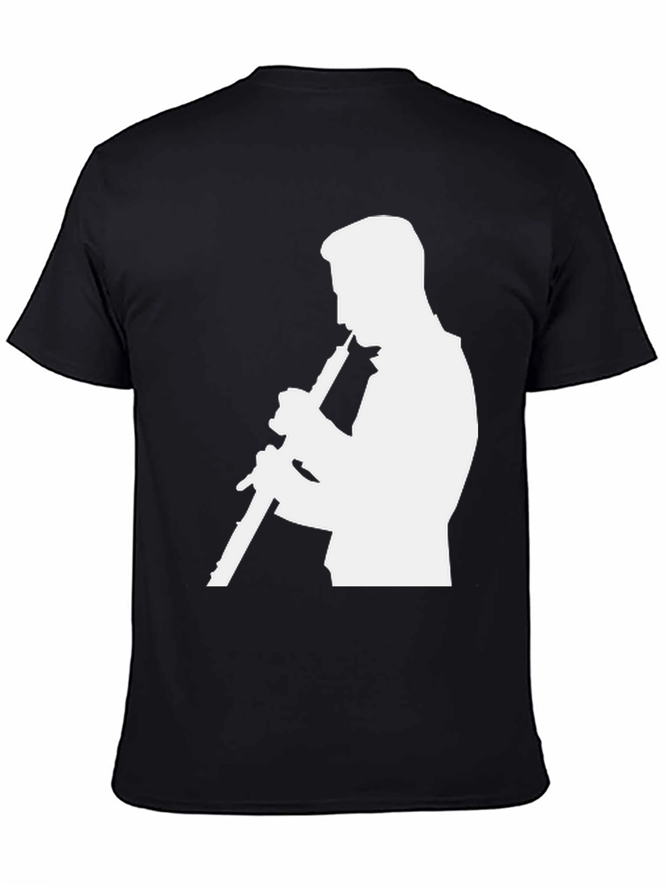 Musician Silhouette Graphic Tee - Black