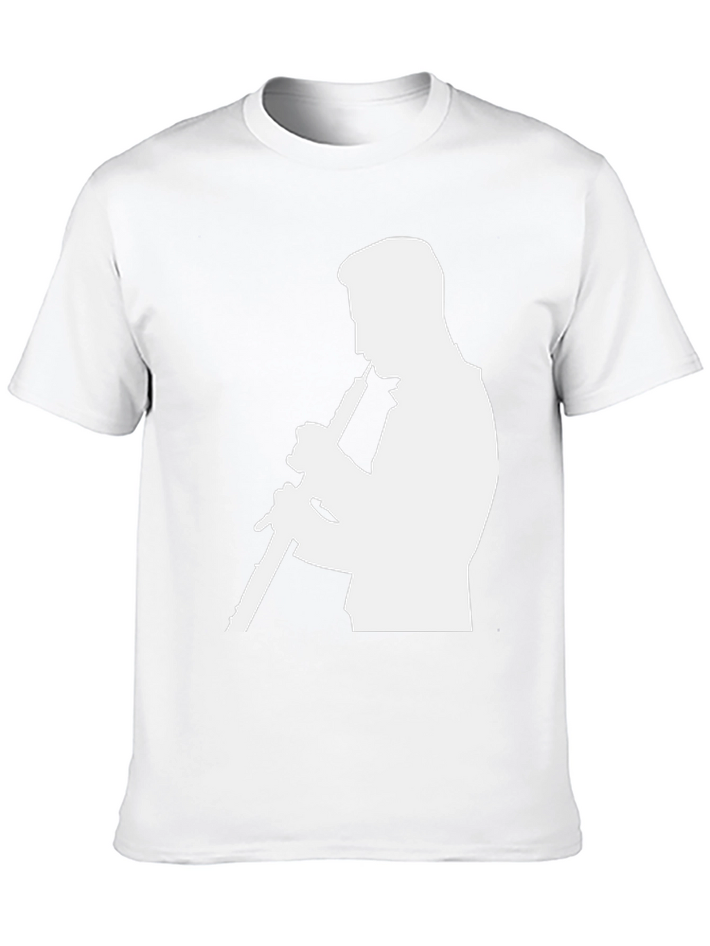 Musician Silhouette Graphic Tee - Black