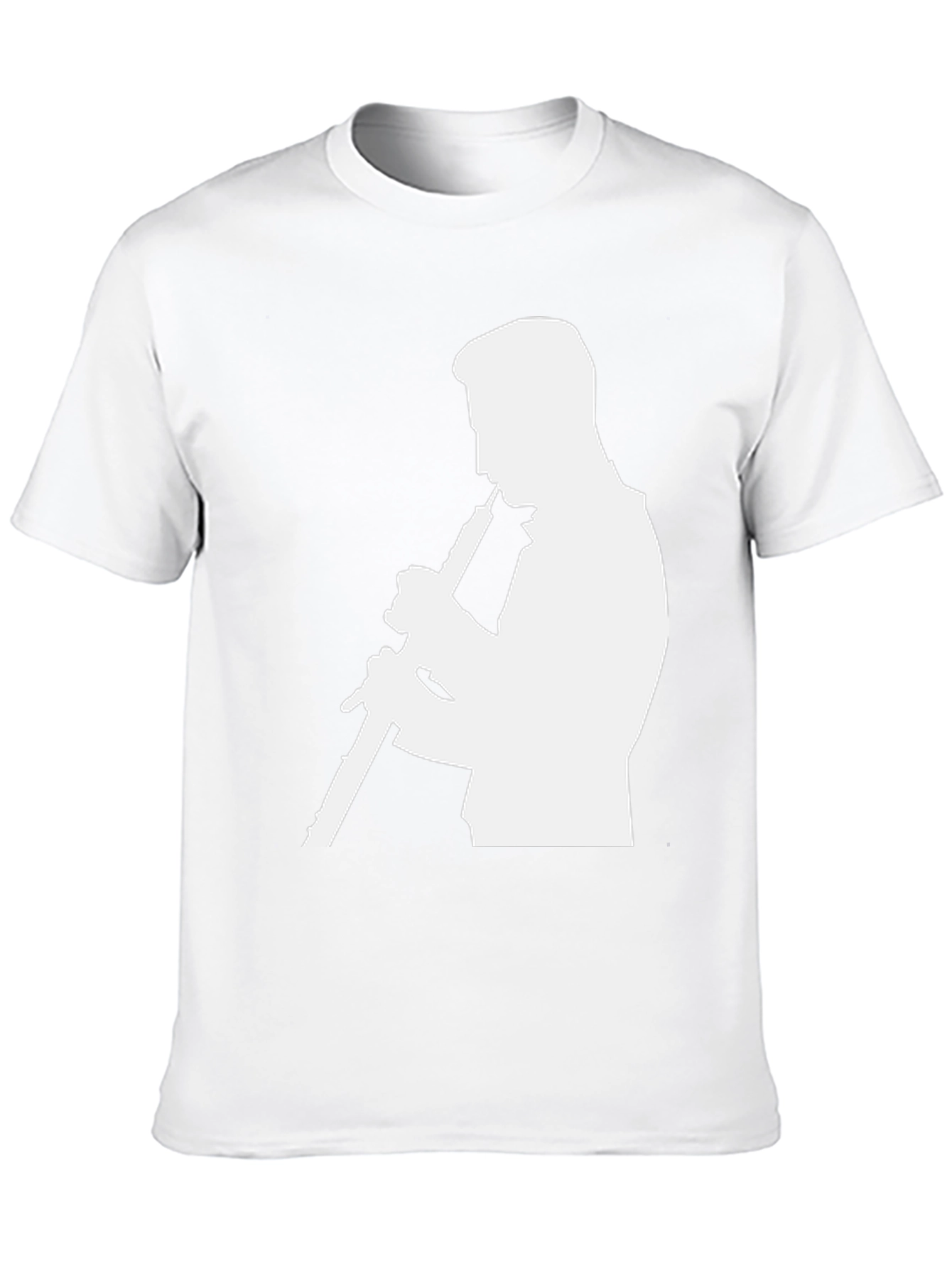 Musician Silhouette Graphic Tee - Black