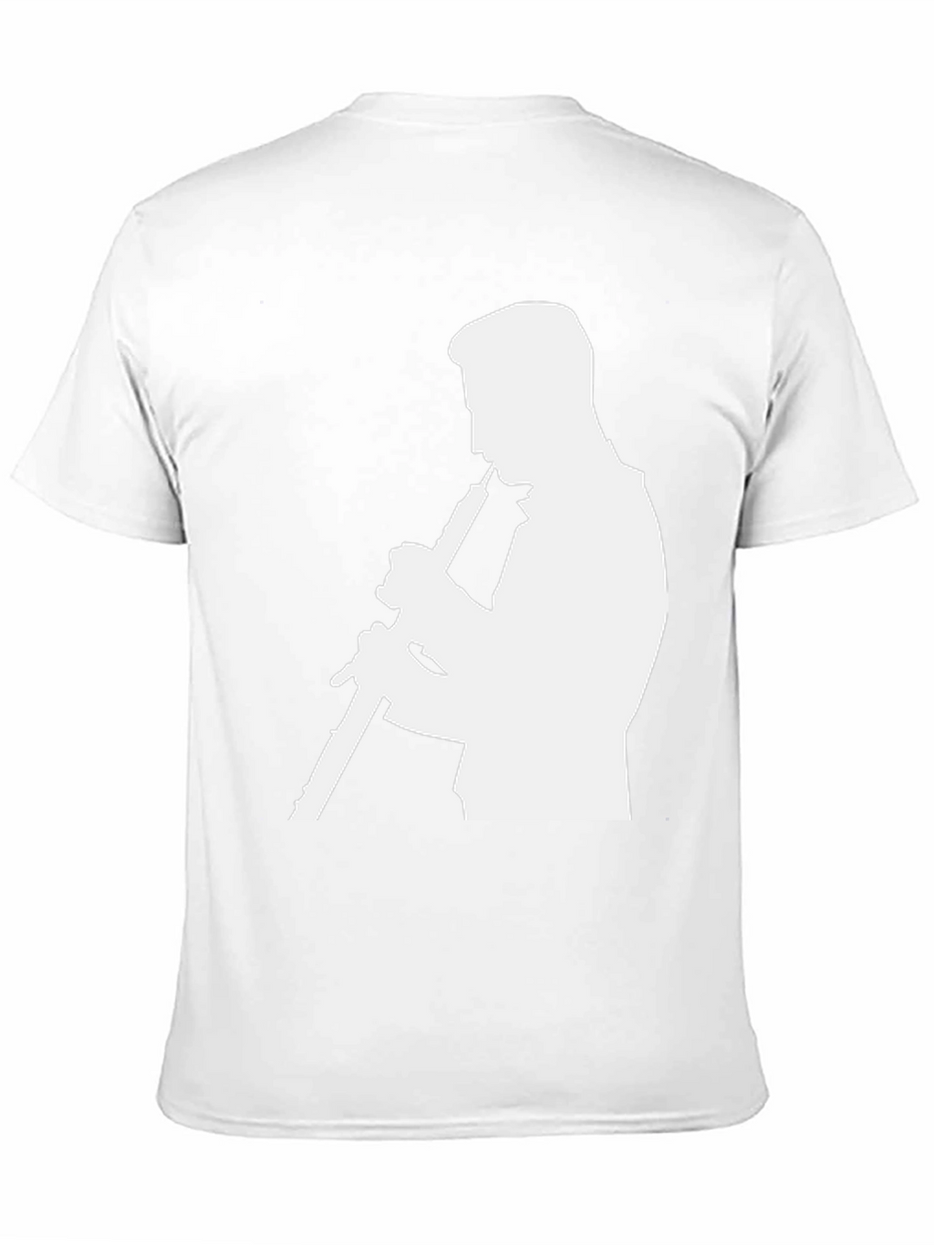 Musician Silhouette Graphic Tee - Black