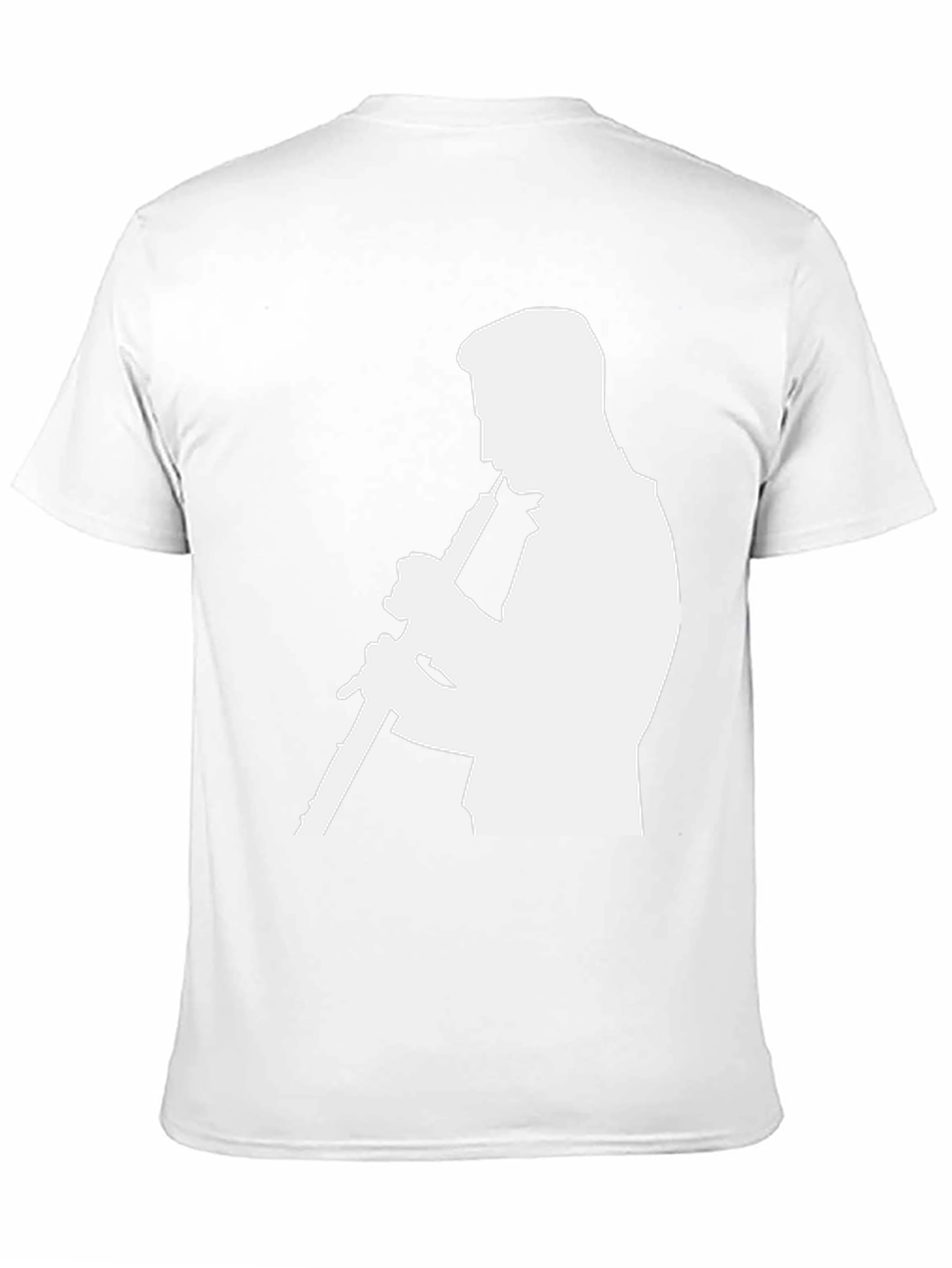 Musician Silhouette Graphic Tee - Black
