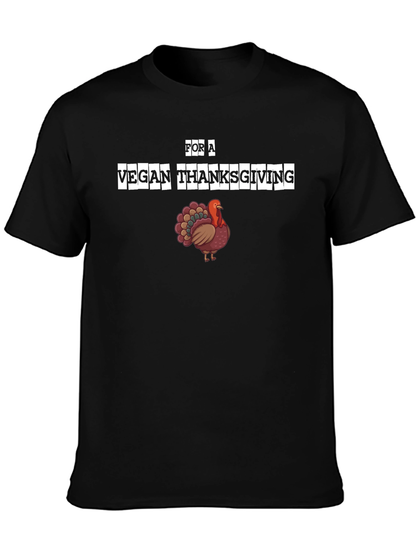 Vegan Thanksgiving T-Shirt - Turkey Graphic Tee