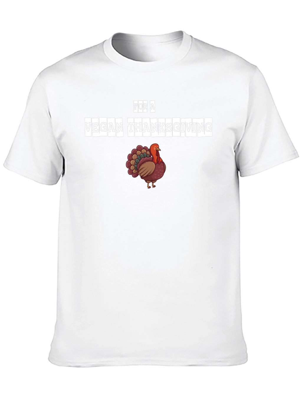 Vegan Thanksgiving T-Shirt - Turkey Graphic Tee