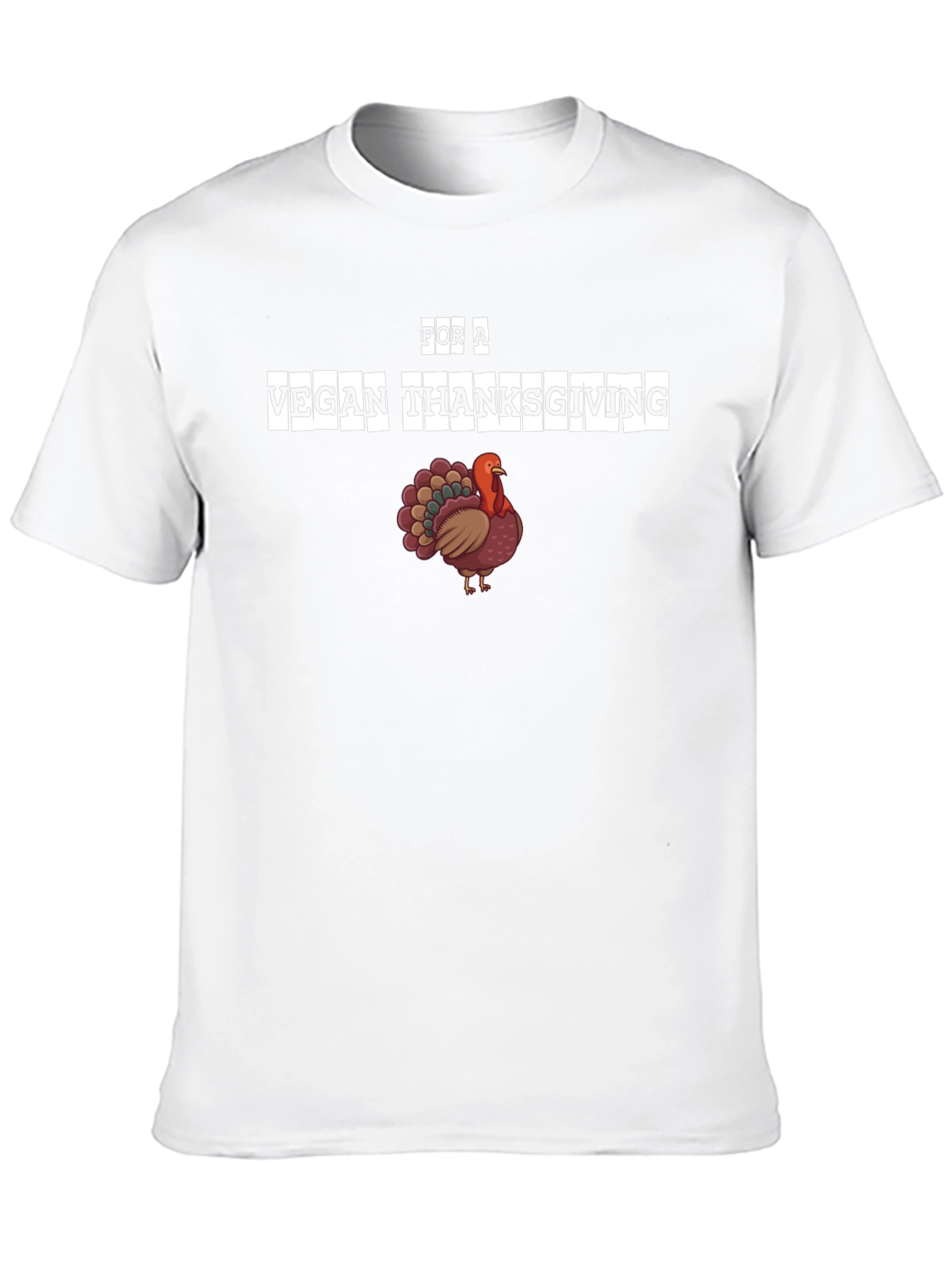 Vegan Thanksgiving T-Shirt - Turkey Graphic Tee