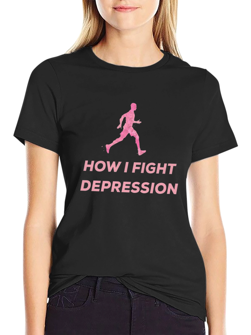 Fight Depression Running T-Shirt
