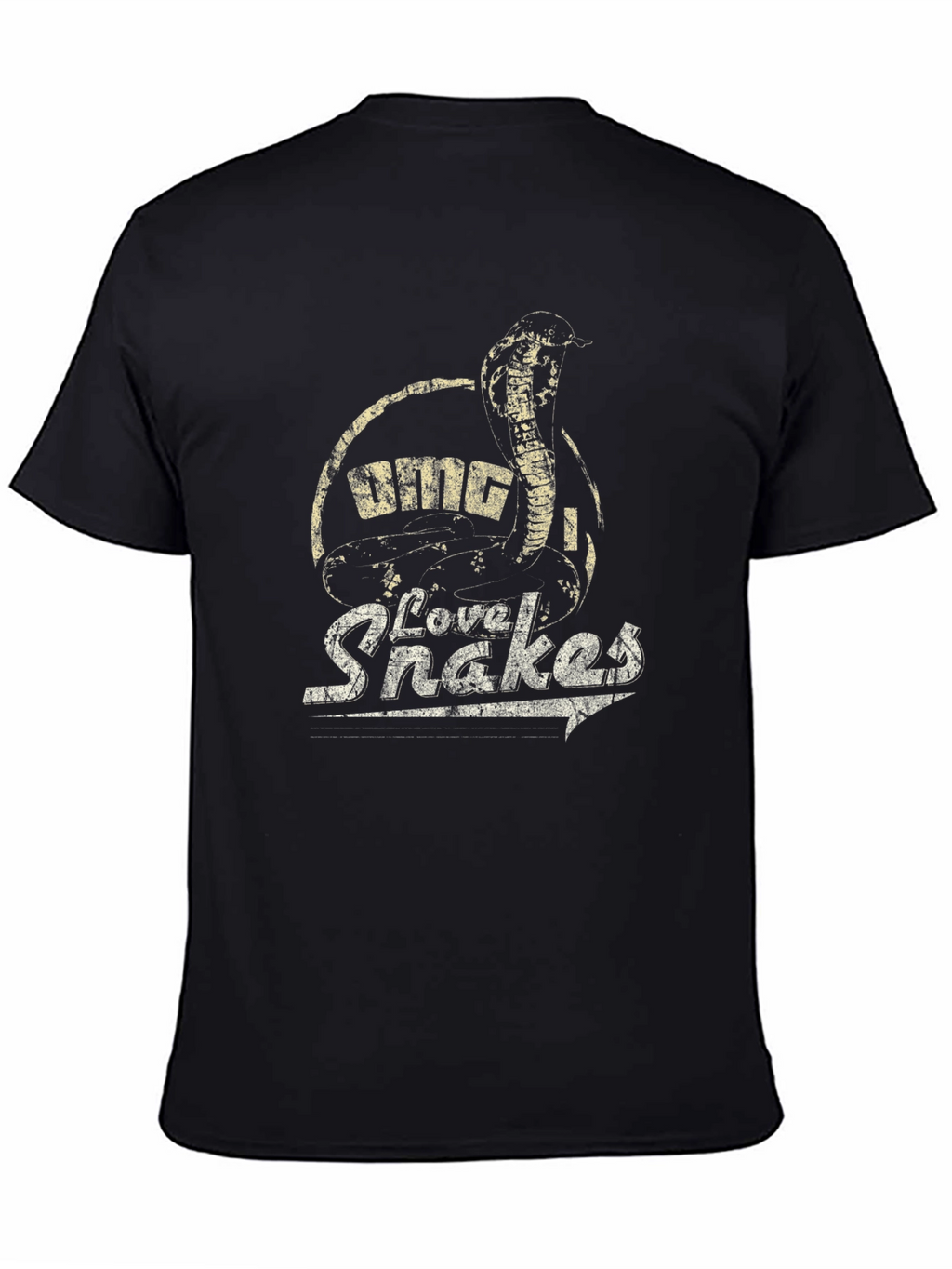 OMG I Love Snakes Mens Graphic Tee