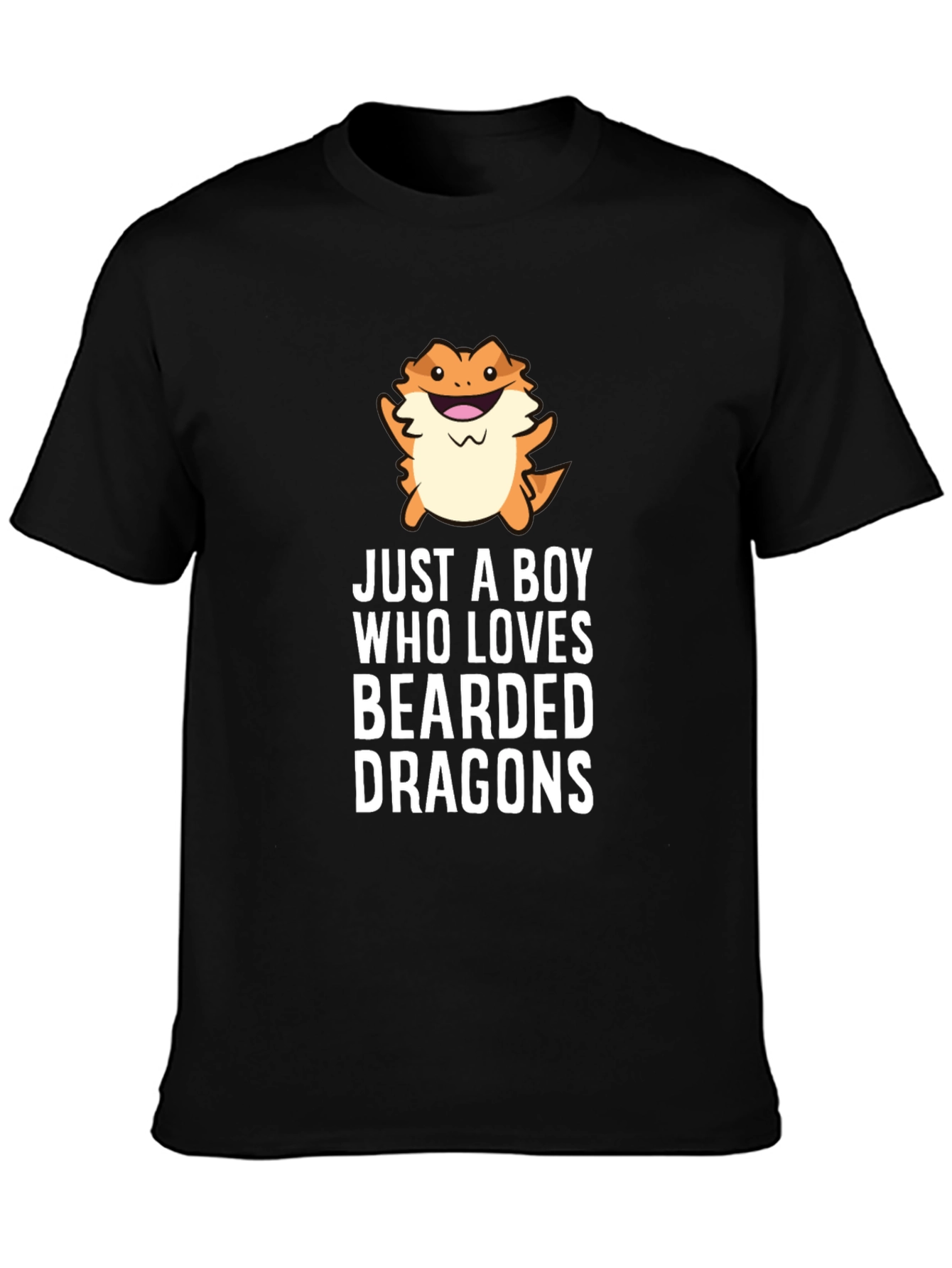 Bearded Dragon Lover T-Shirt - Just A Boy Who Loves Bearded Dragons