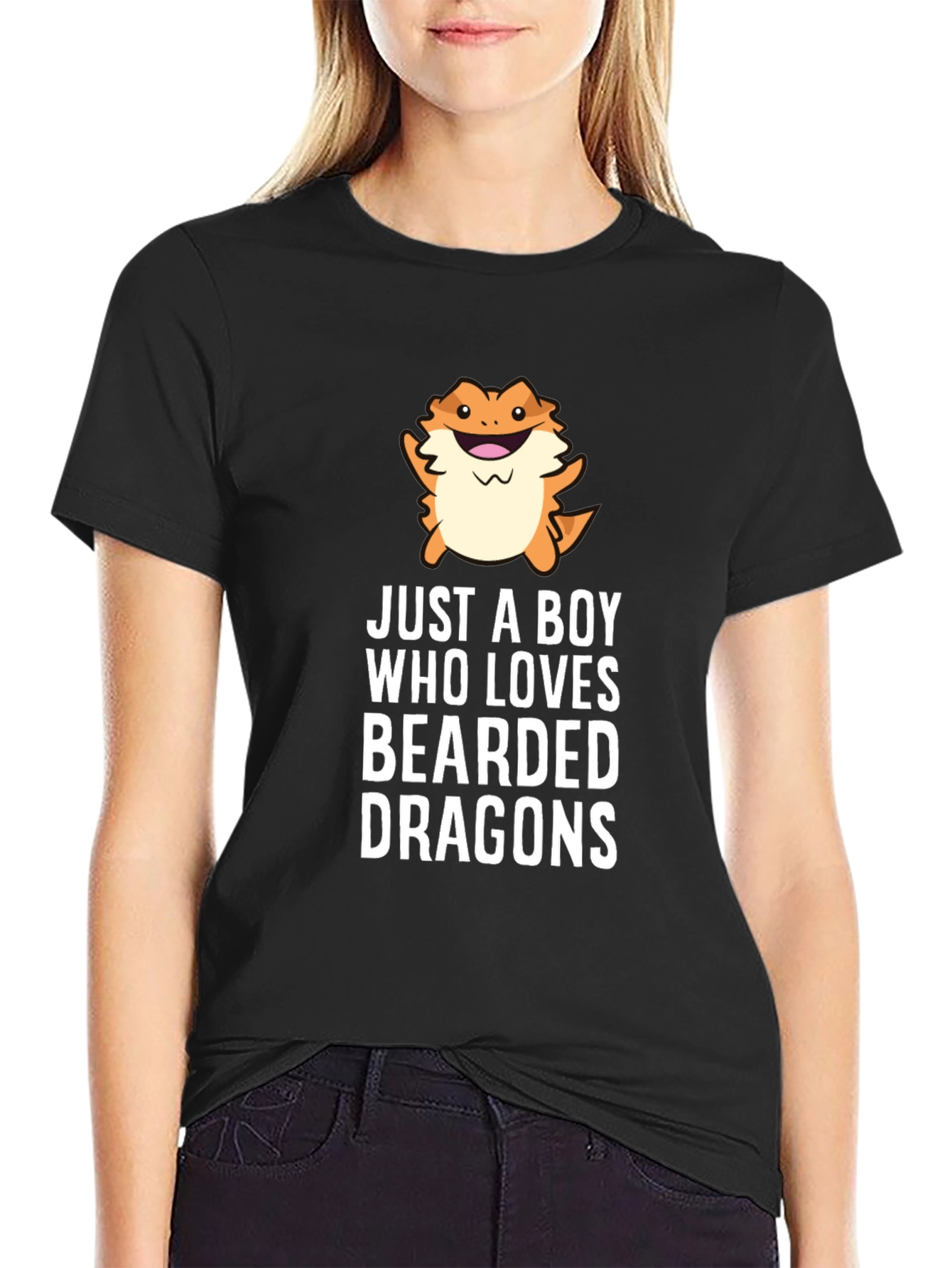 Bearded Dragon Lover T-Shirt - Just A Boy Who Loves Bearded Dragons
