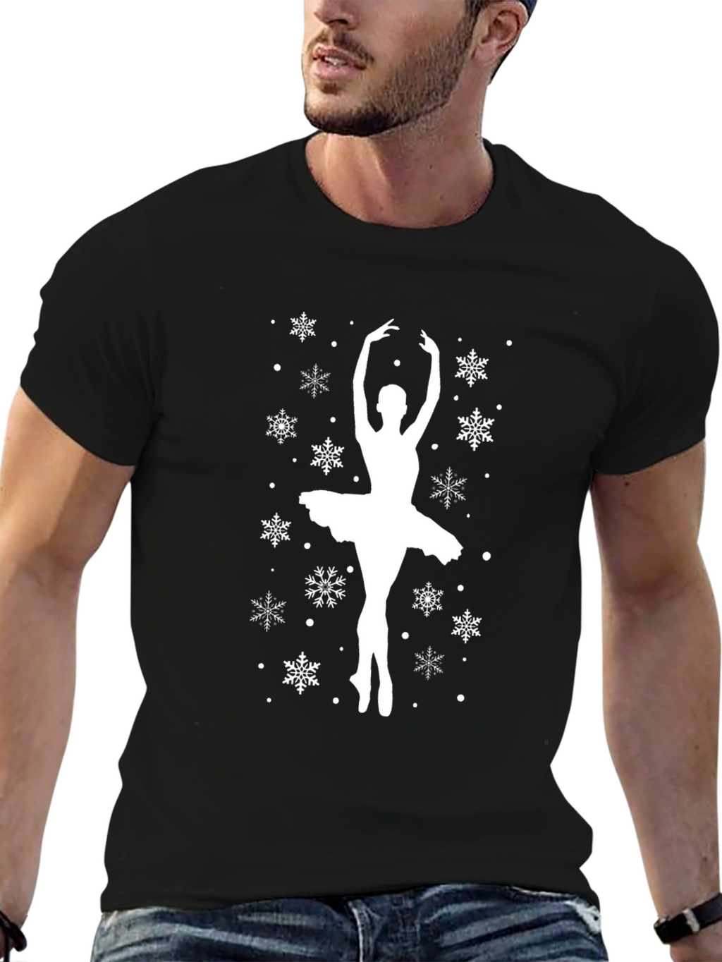 Ballerina Snowflake Graphic Tee