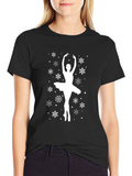 Ballerina Snowflake Graphic Tee