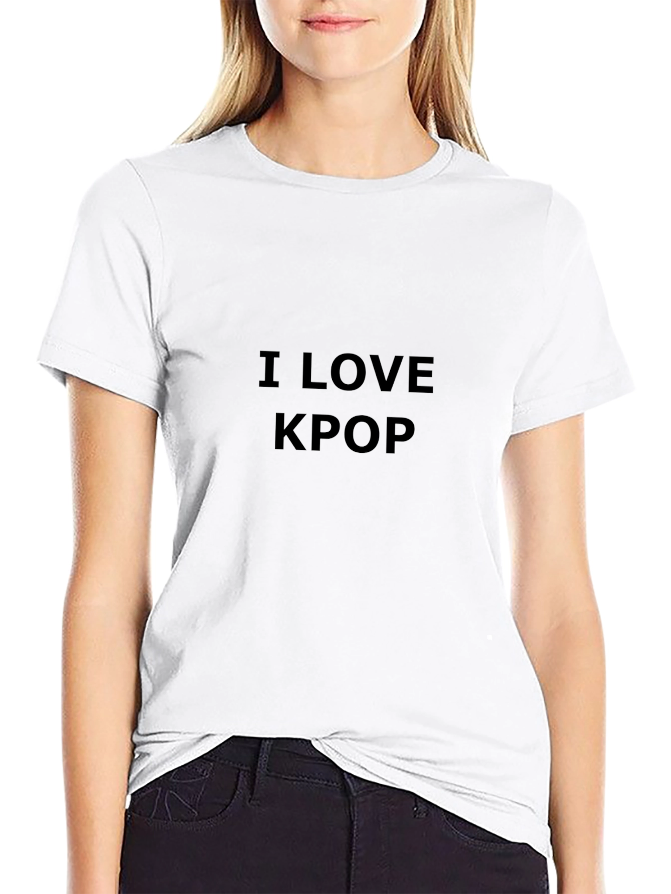 I Love KPOP Black T-Shirt