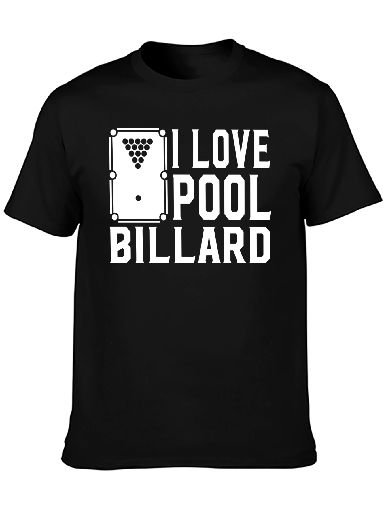 I Love Pool Billard Graphic T-Shirt