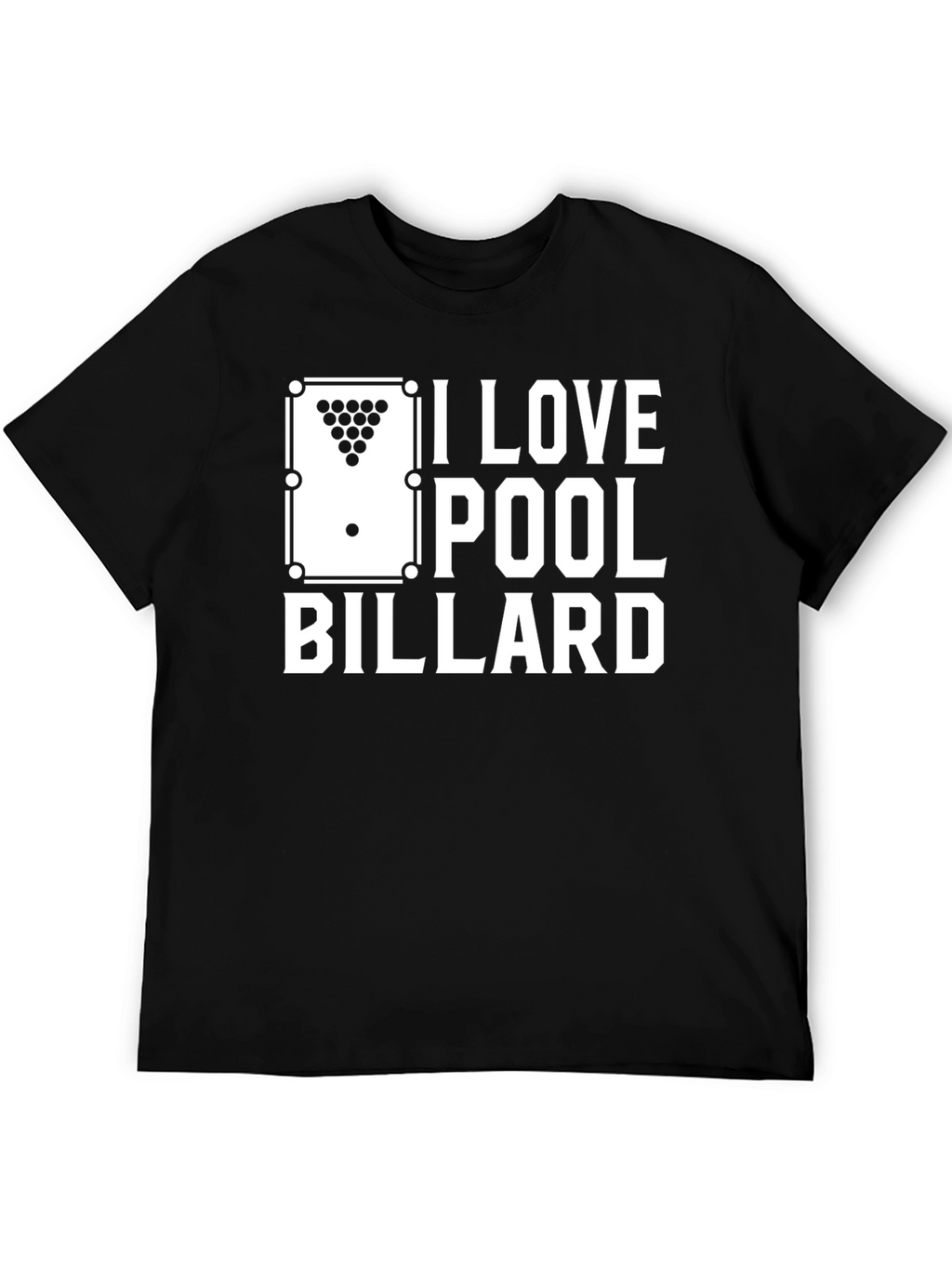 I Love Pool Billard Graphic T-Shirt