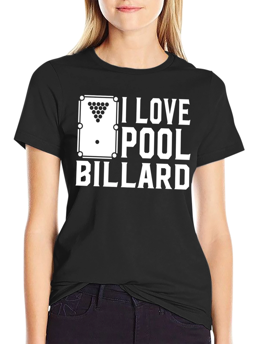 I Love Pool Billard Graphic T-Shirt