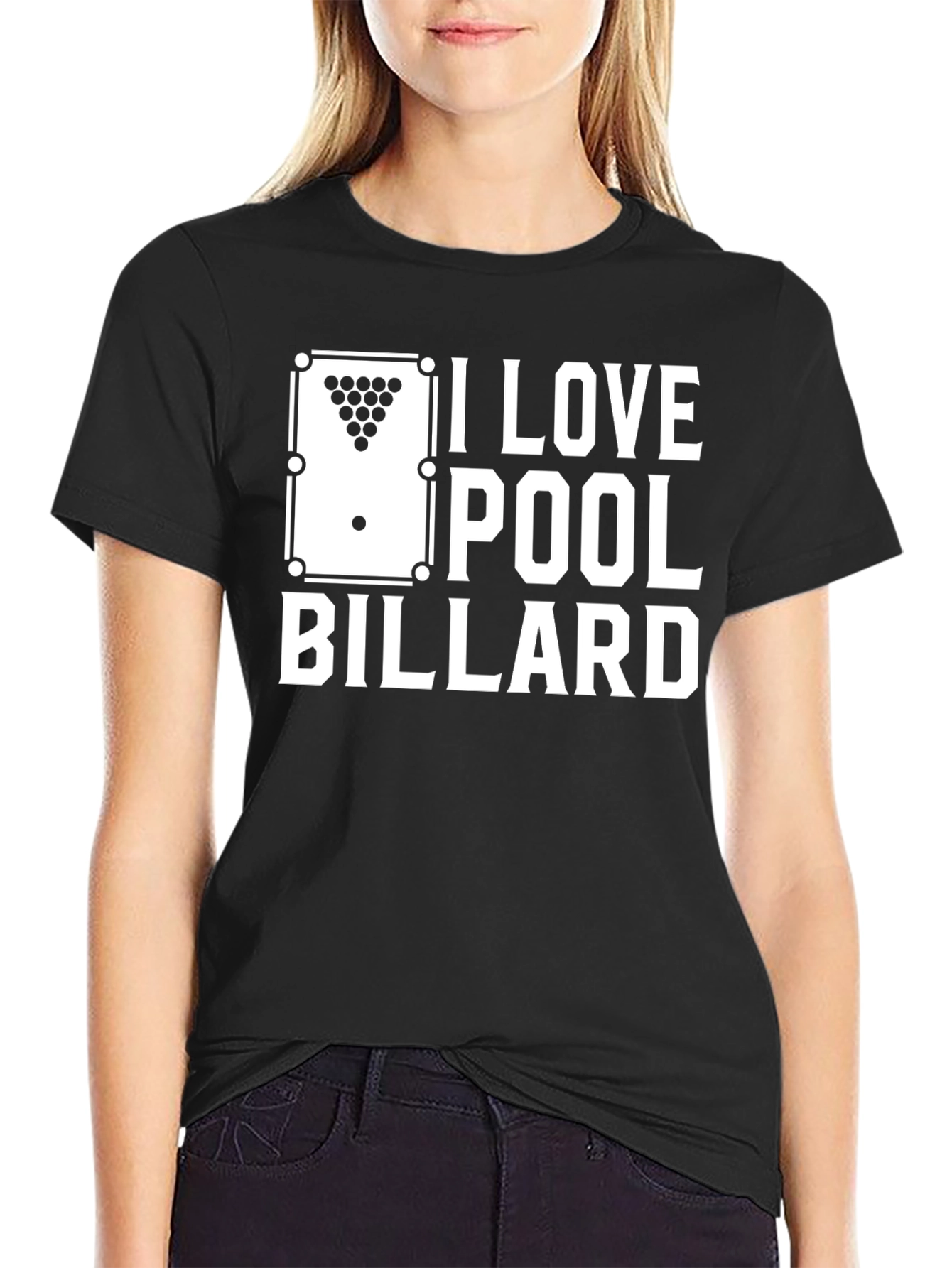 I Love Pool Billard Graphic T-Shirt