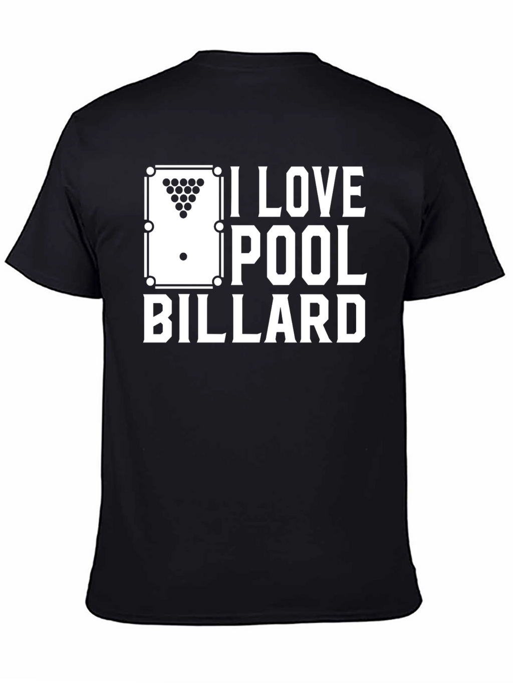 I Love Pool Billard Graphic T-Shirt