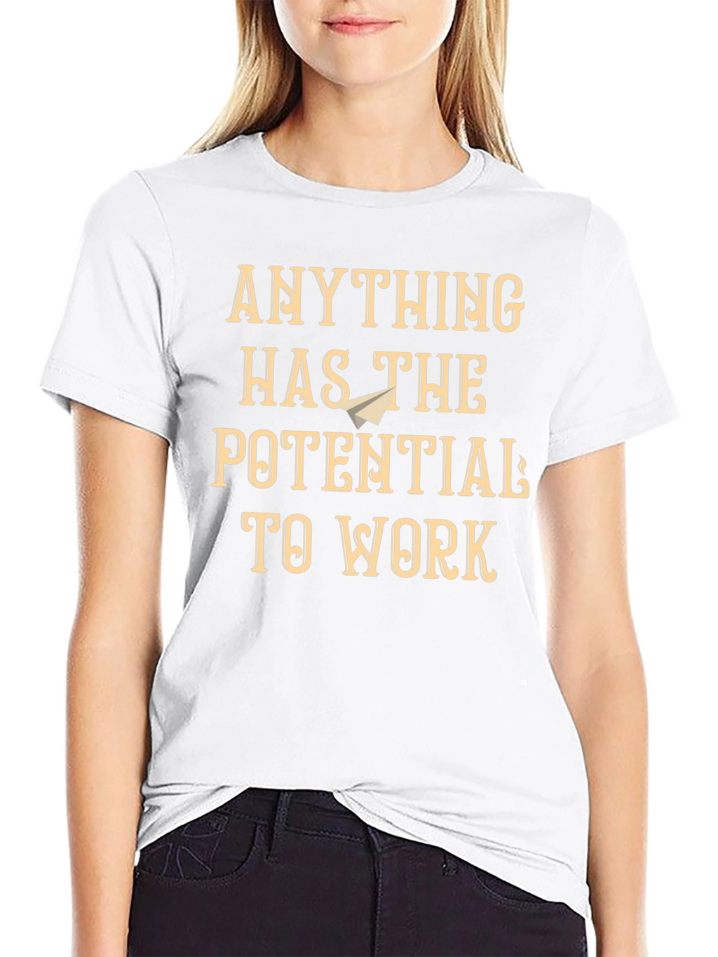 Potential to Work Graphic T-Shirt - Black