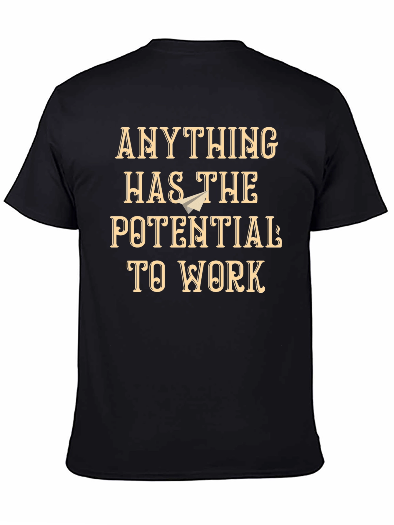 Potential to Work Graphic T-Shirt - Black