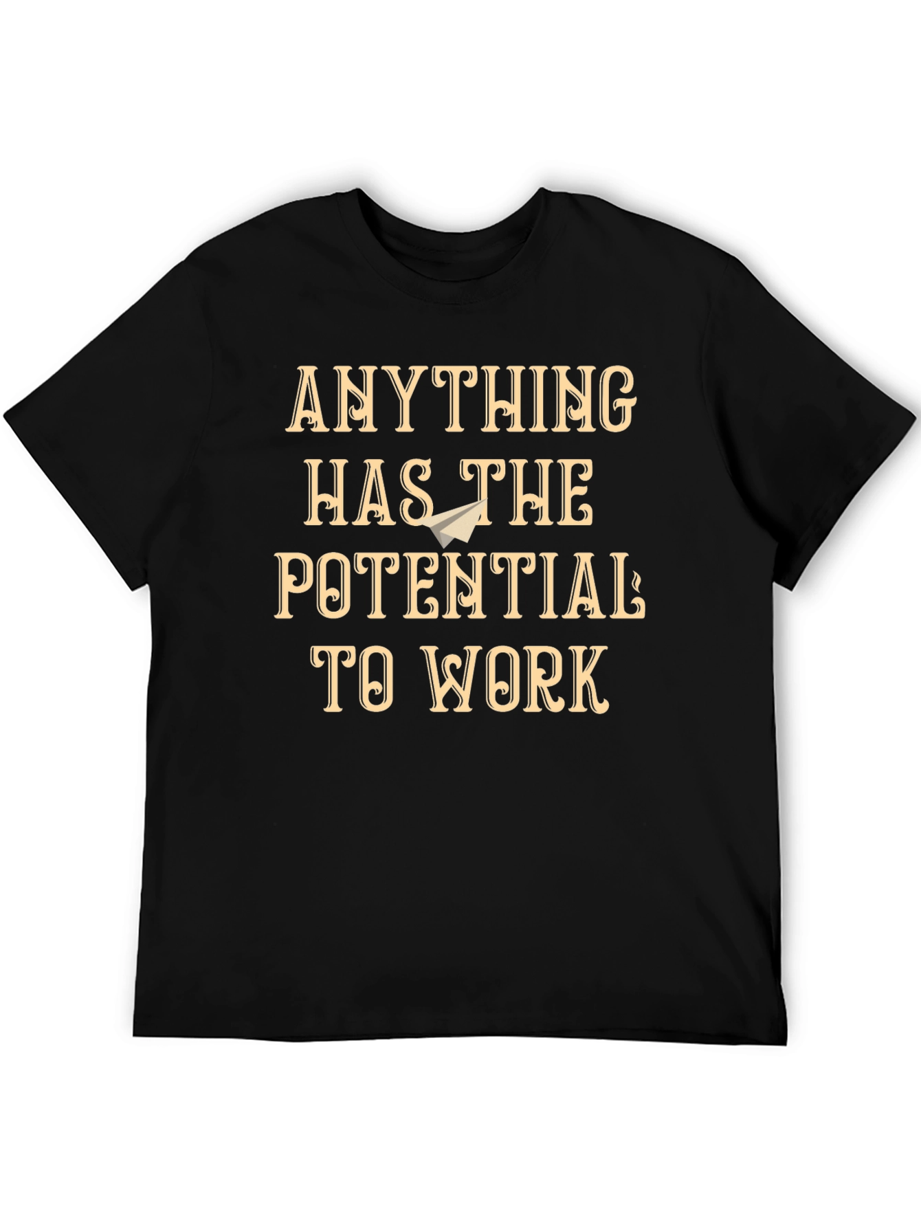 Potential to Work Graphic T-Shirt - Black