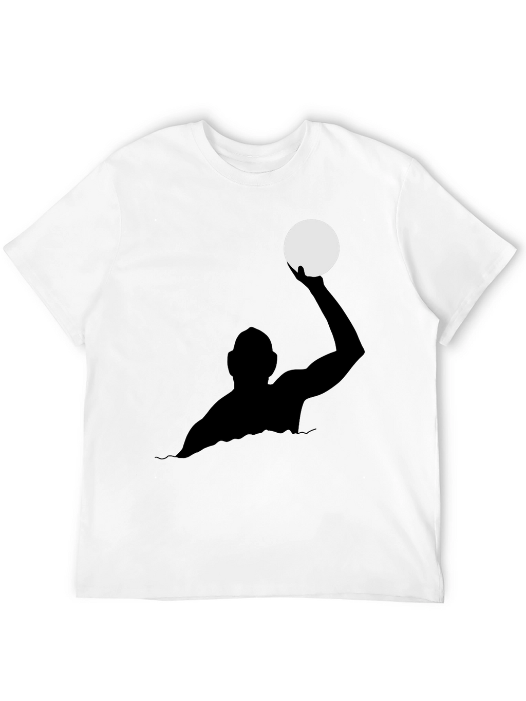 Water Polo Player Black T-Shirt