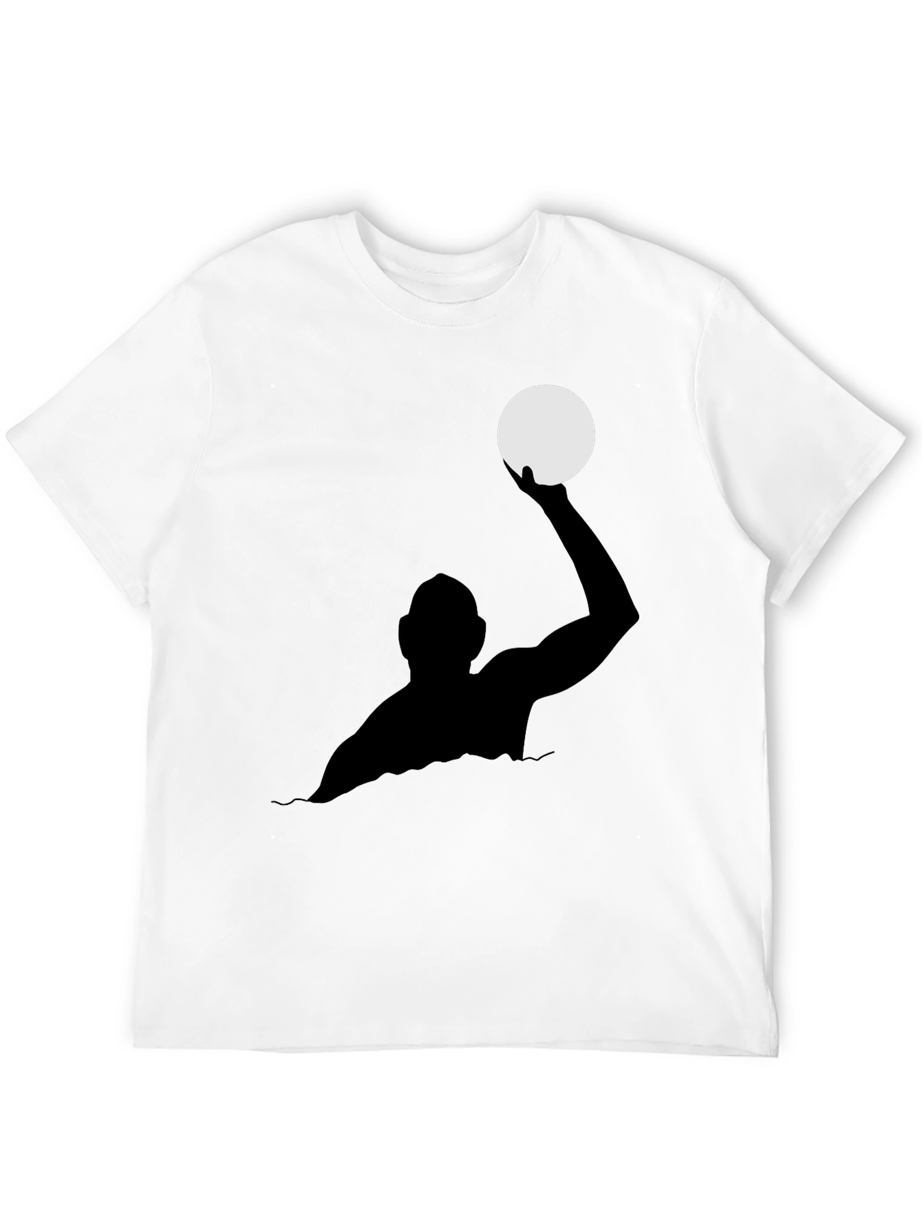 Water Polo Player Black T-Shirt
