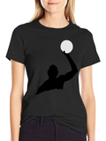 Water Polo Player Black T-Shirt