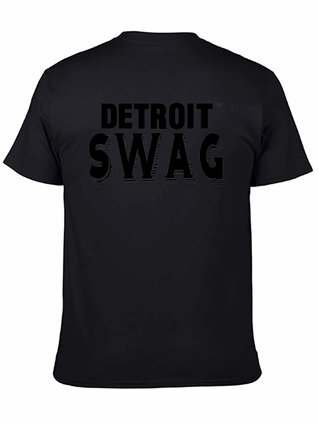 Detroit Swag Black Graphic T-Shirt