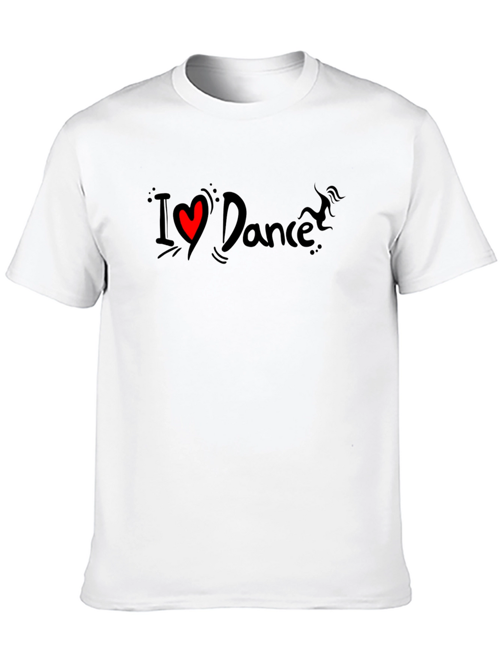 I Love Dance Black T-Shirt - Stylish Graphic Tee
