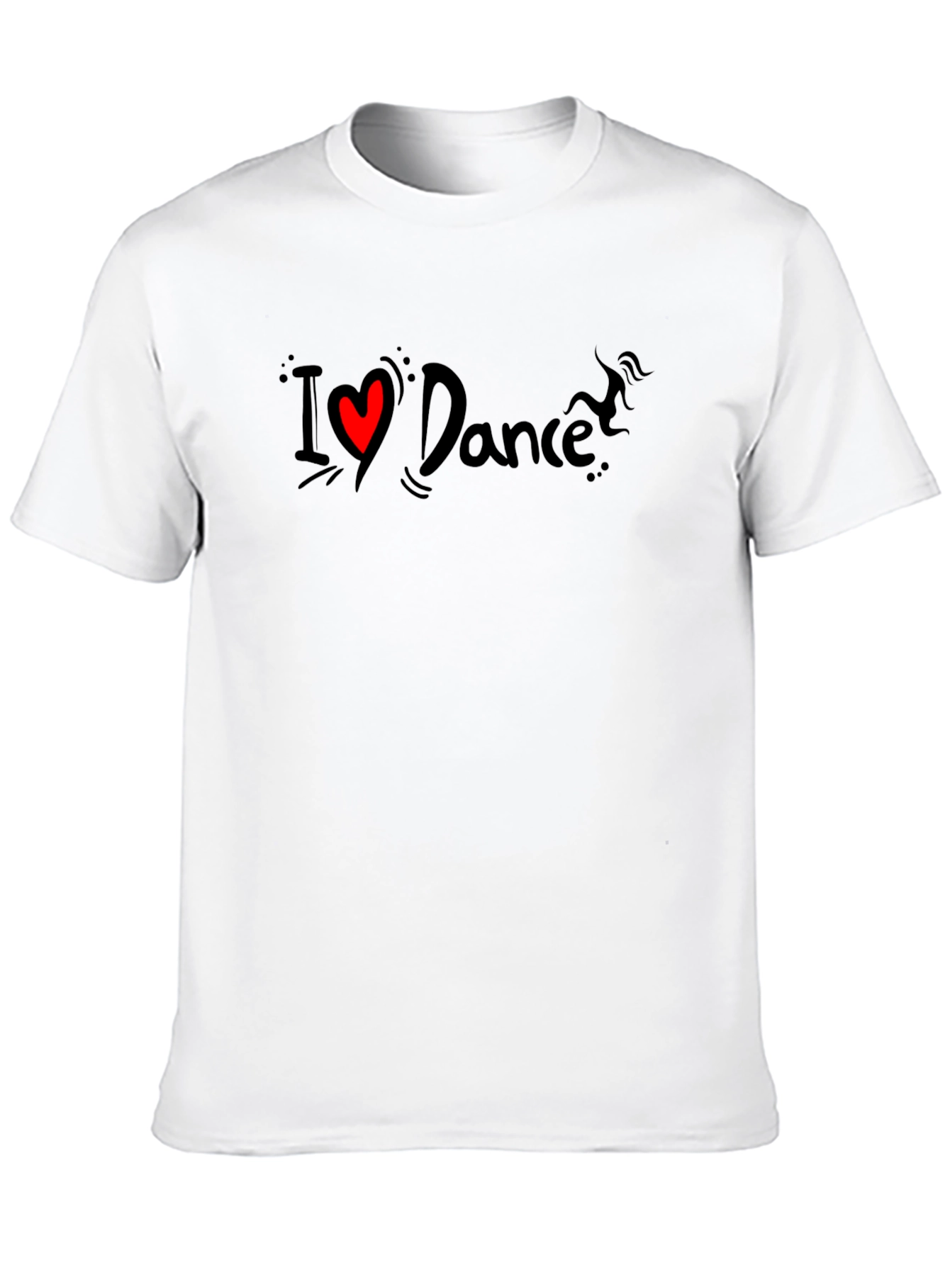 I Love Dance Black T-Shirt - Stylish Graphic Tee