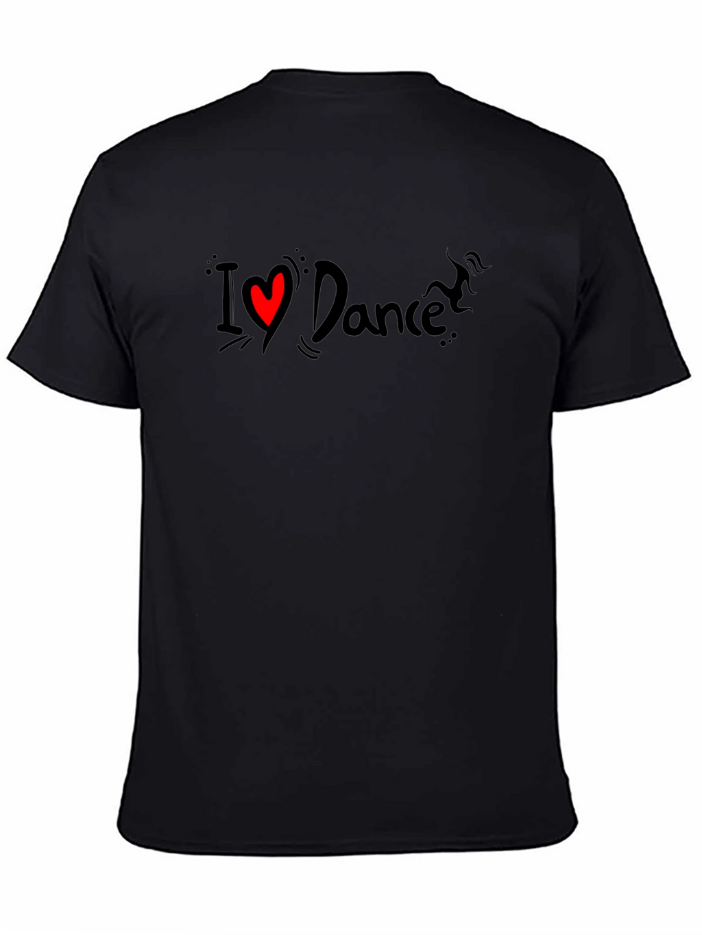 I Love Dance Black T-Shirt - Stylish Graphic Tee