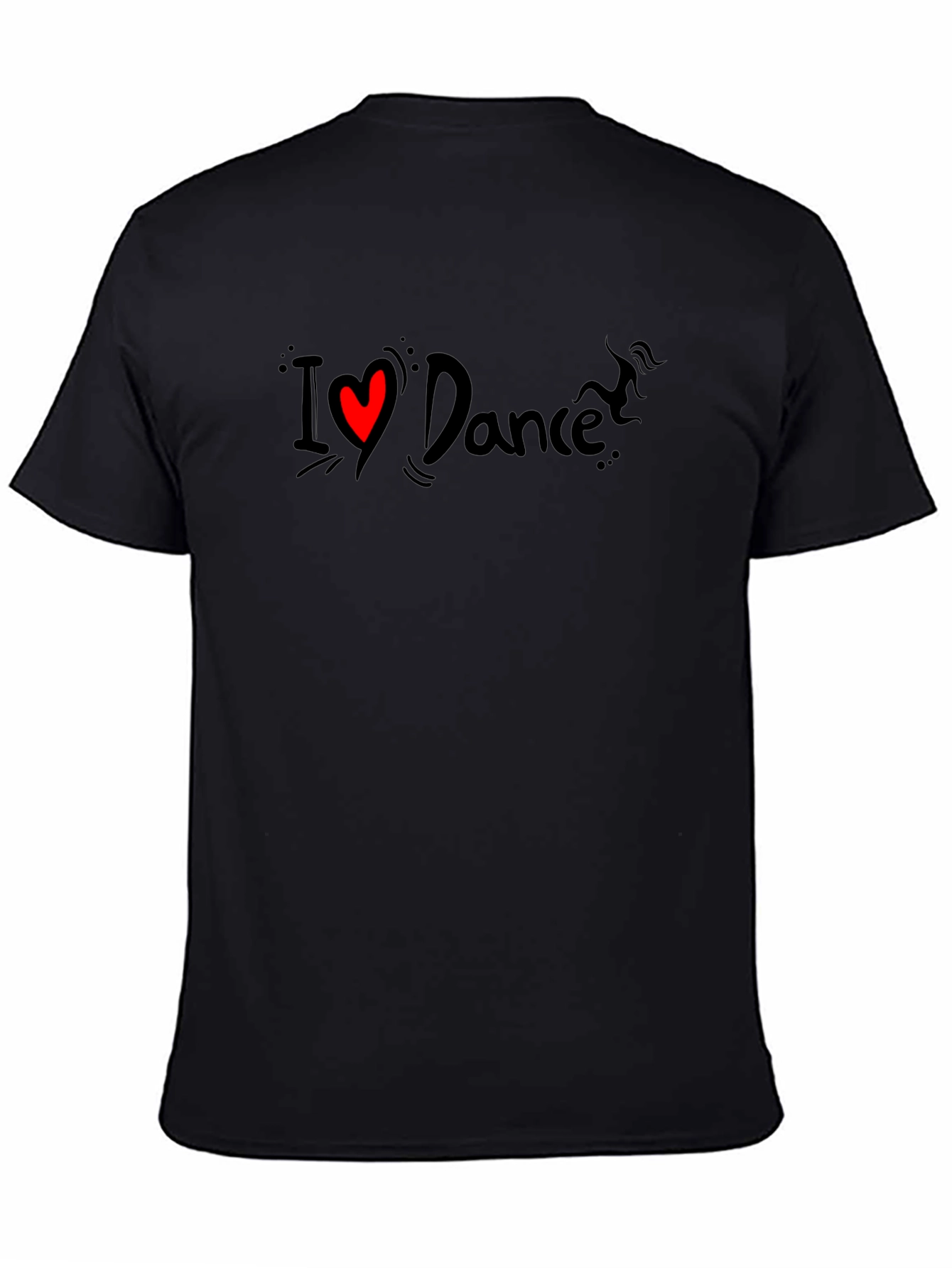 I Love Dance Black T-Shirt - Stylish Graphic Tee