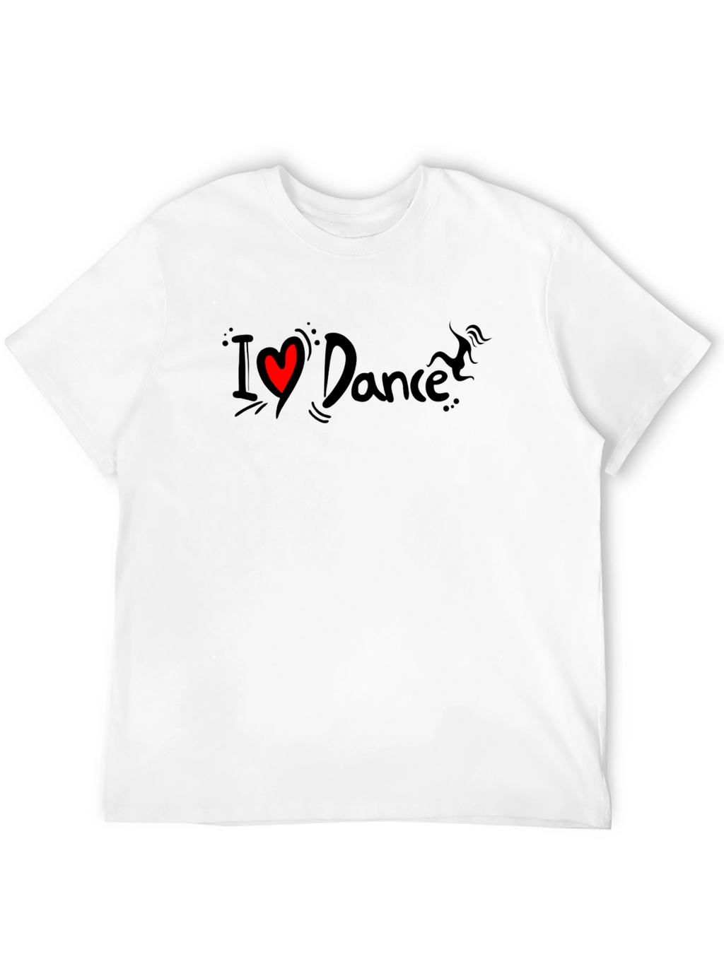 I Love Dance Black T-Shirt - Stylish Graphic Tee