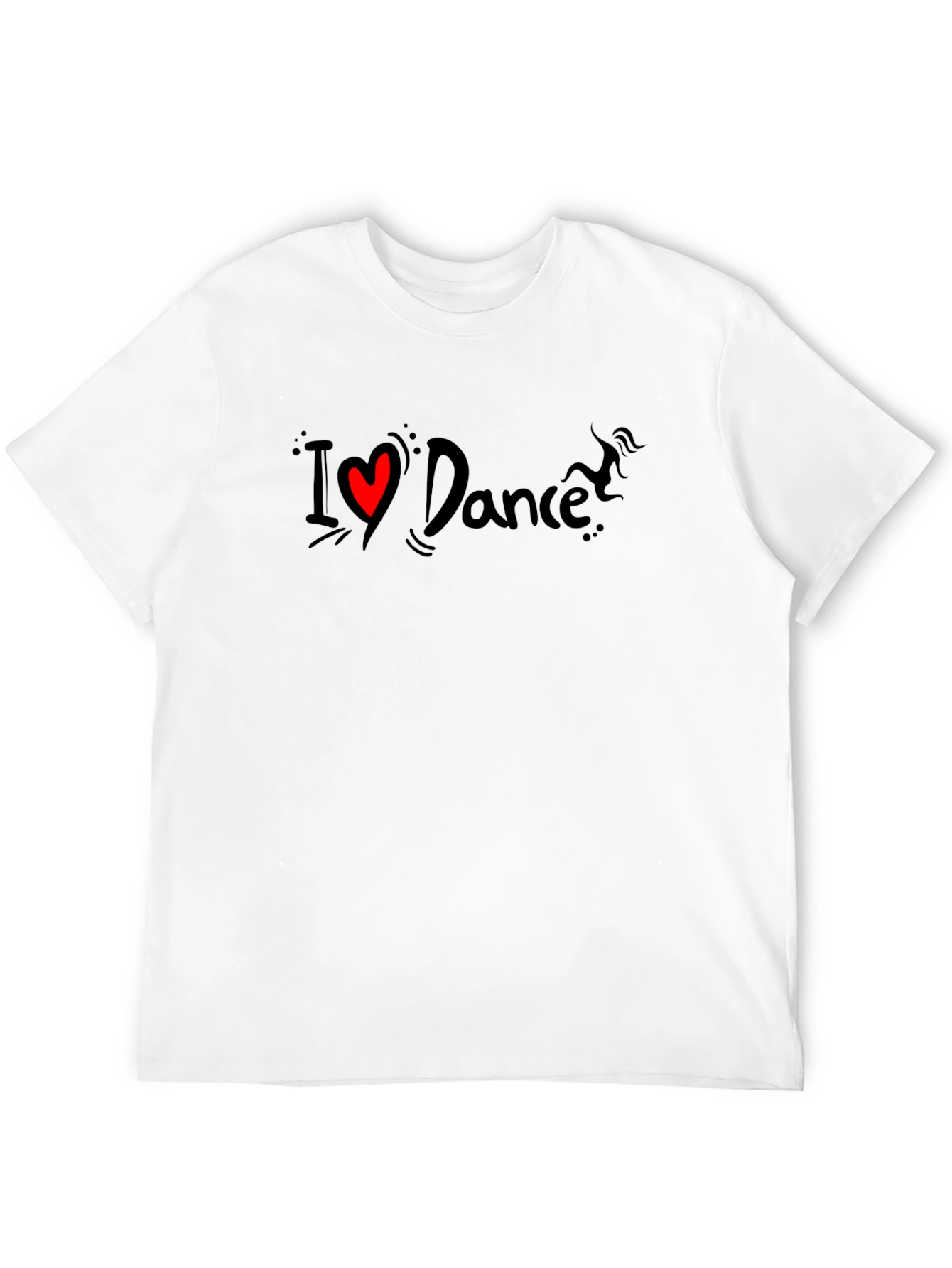I Love Dance Black T-Shirt - Stylish Graphic Tee